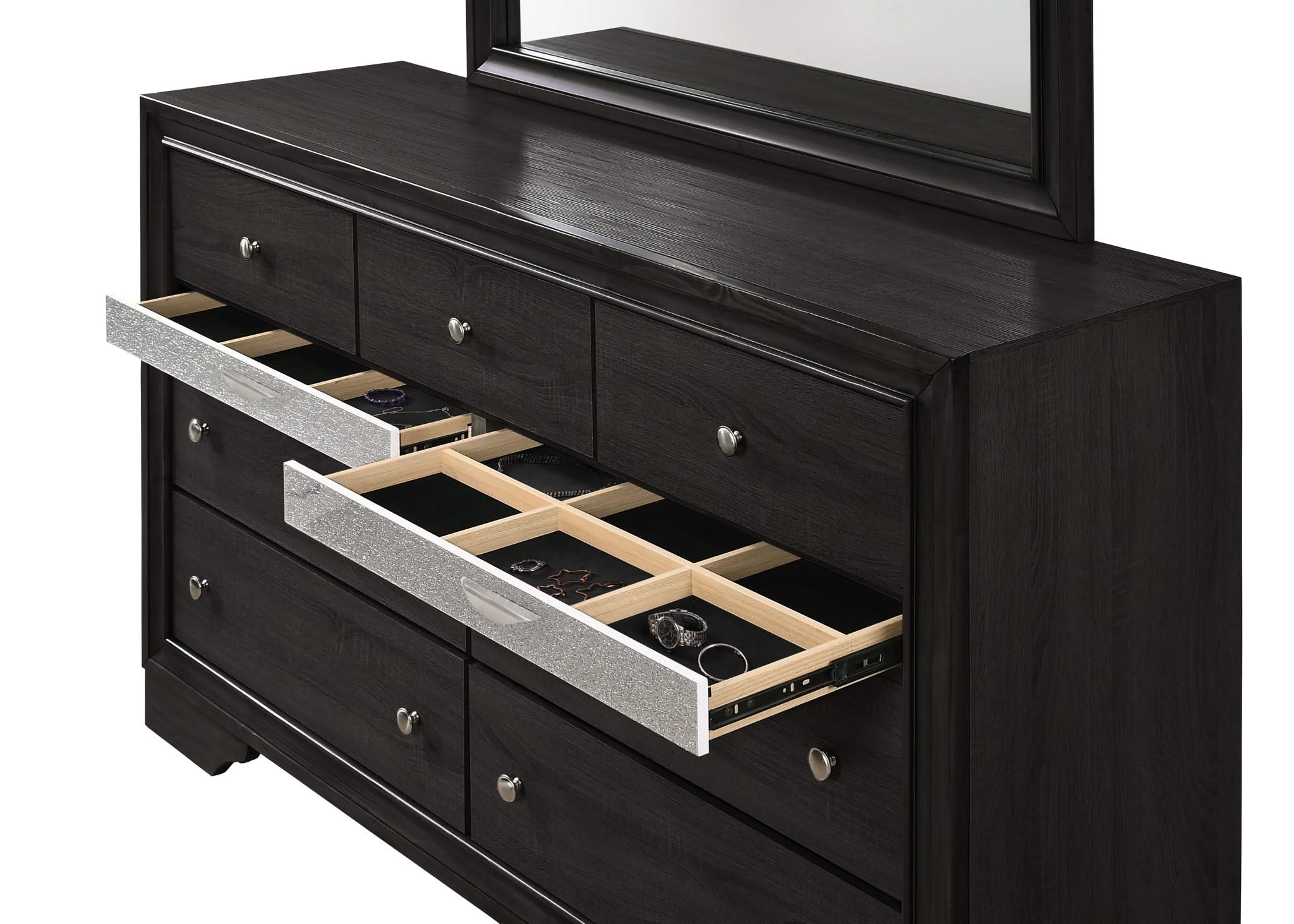 Regata - Queen 4 Piece Bedroom Set - Black - Image 4