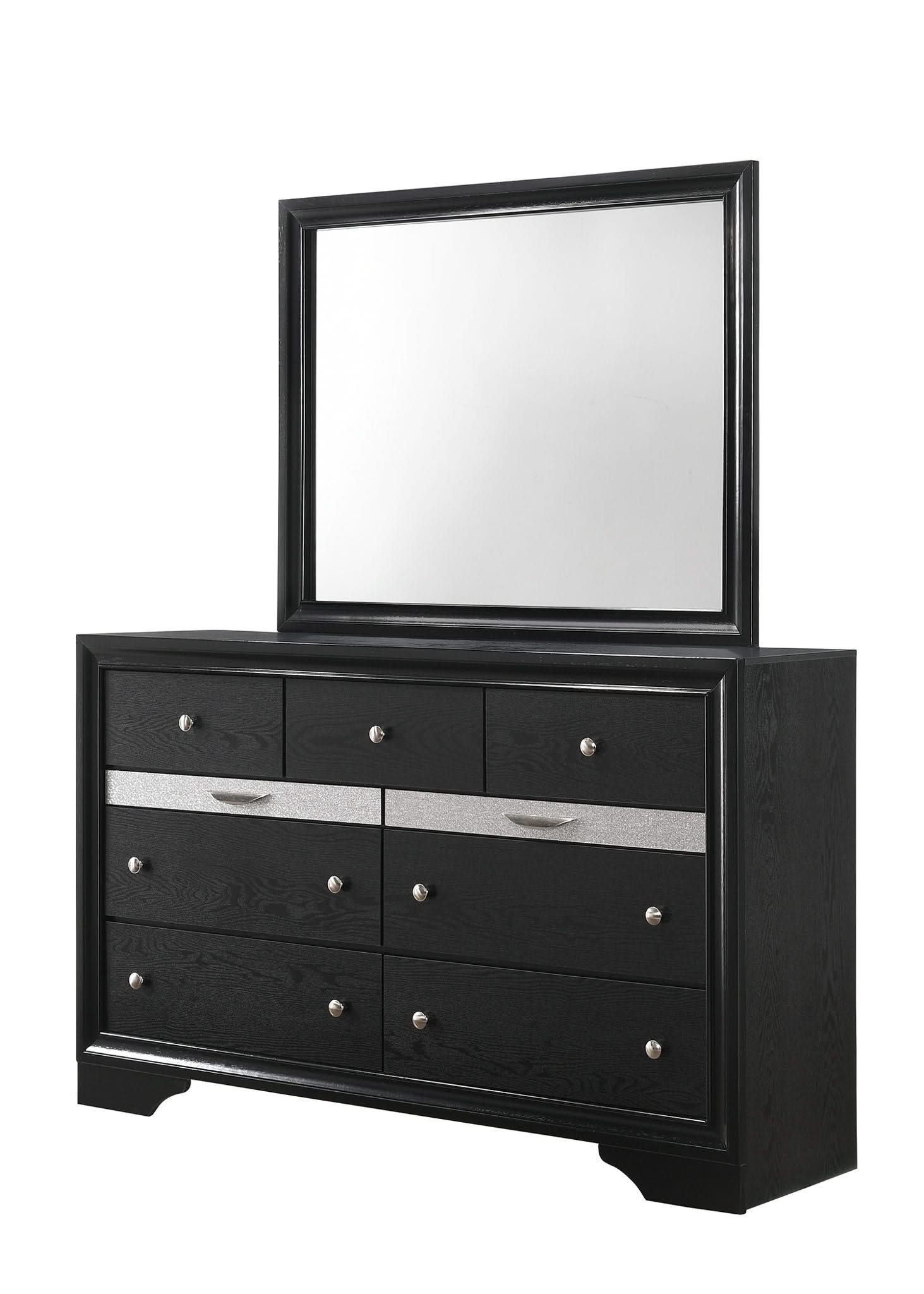 Regata - Queen 5 Piece Bedroom Set - Black - Image 2