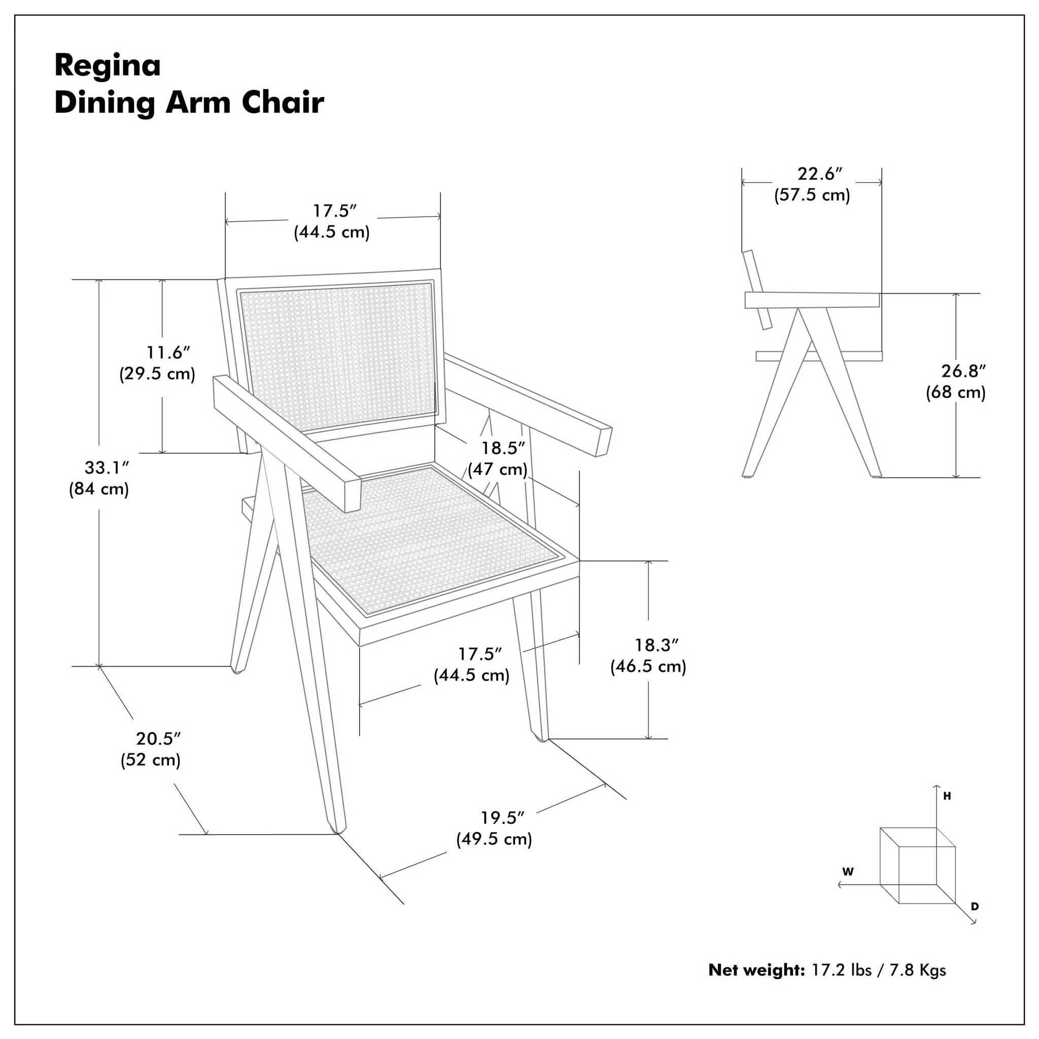 Regina - Handcrafted Dining Armchair (Set of 2) - Image 7