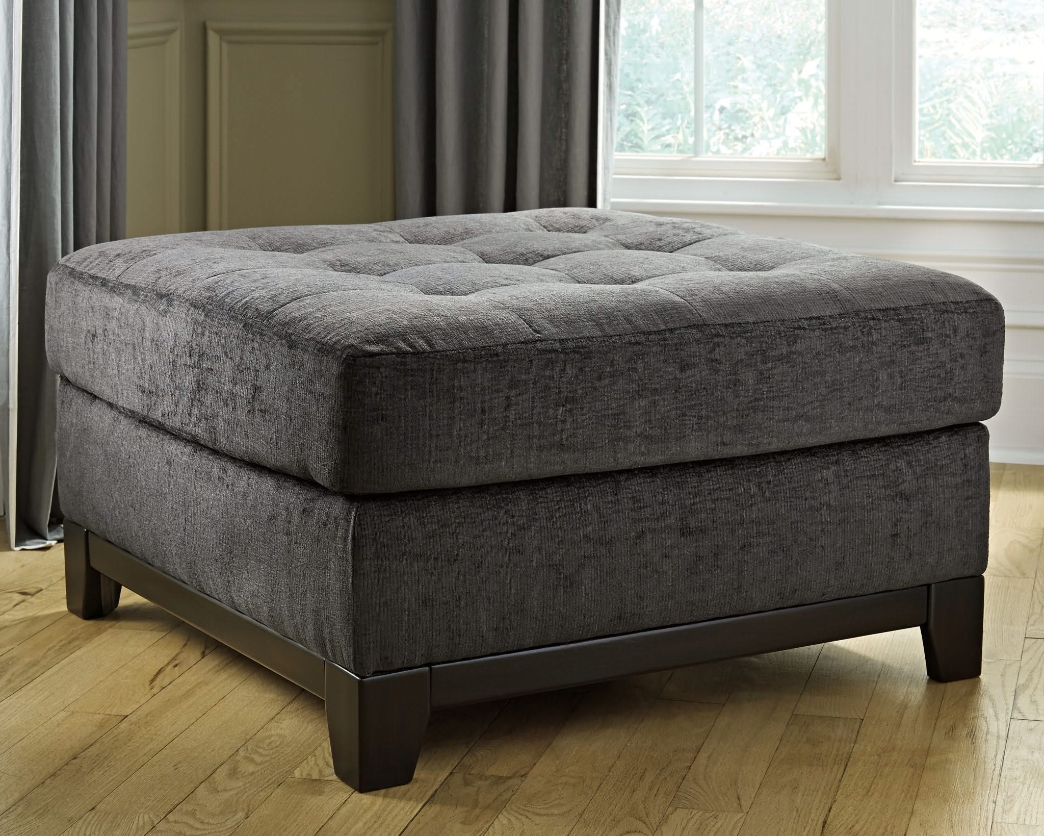 Reidshire - Oversized Accent Ottoman - Steel - Image 3