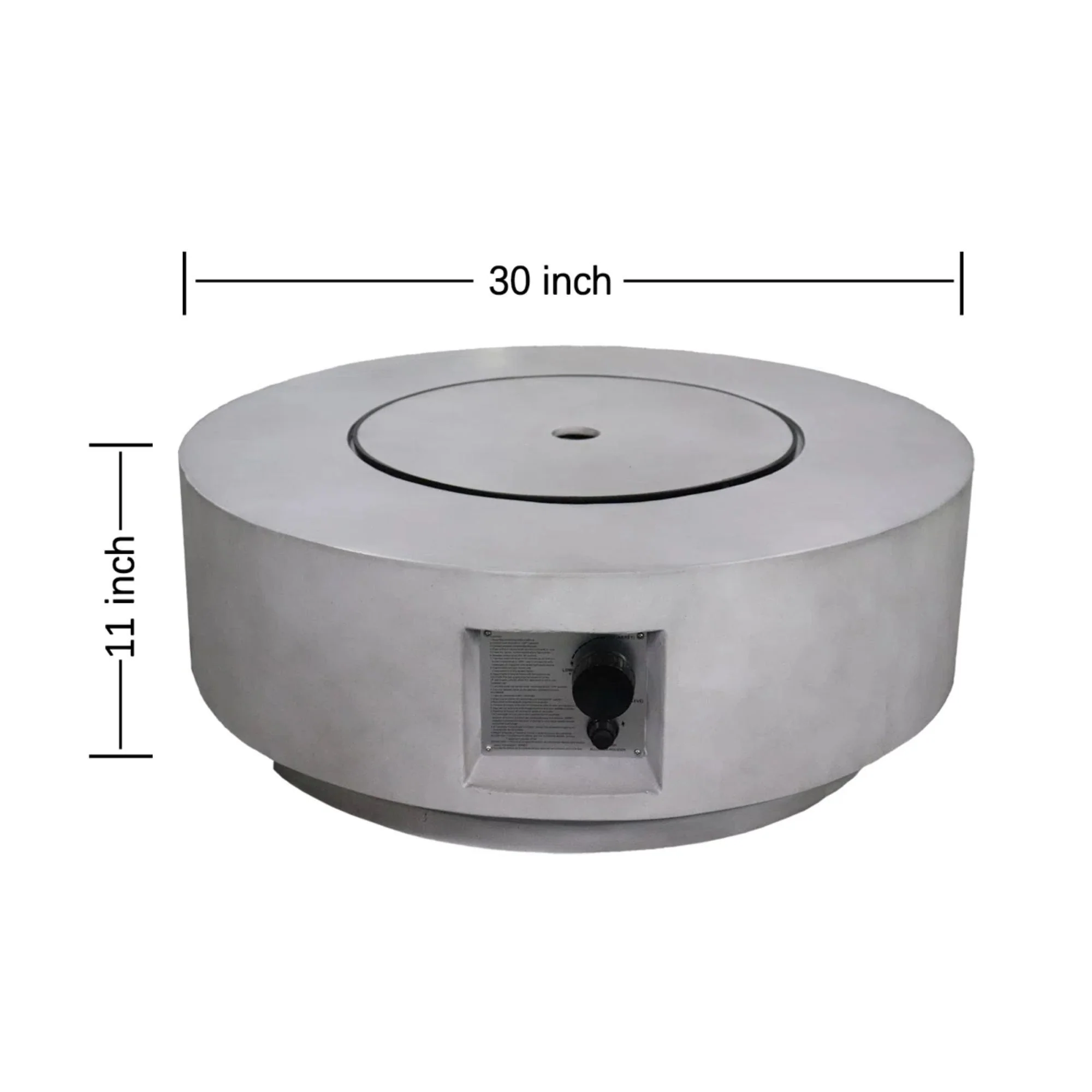 Reinforced - Propane Gas Outdoor Fire Pit Table With Lid - Image 3