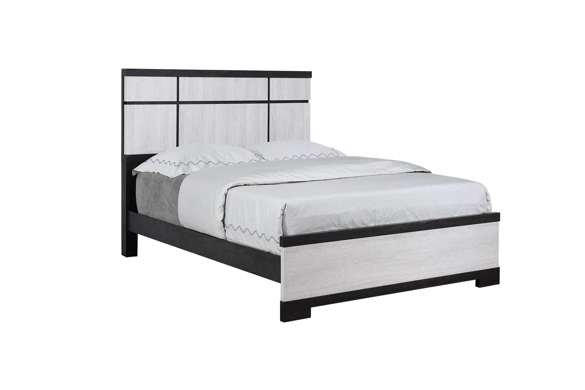 Remington - King 4 Piece Bedroom Set - Black / White - Image 2