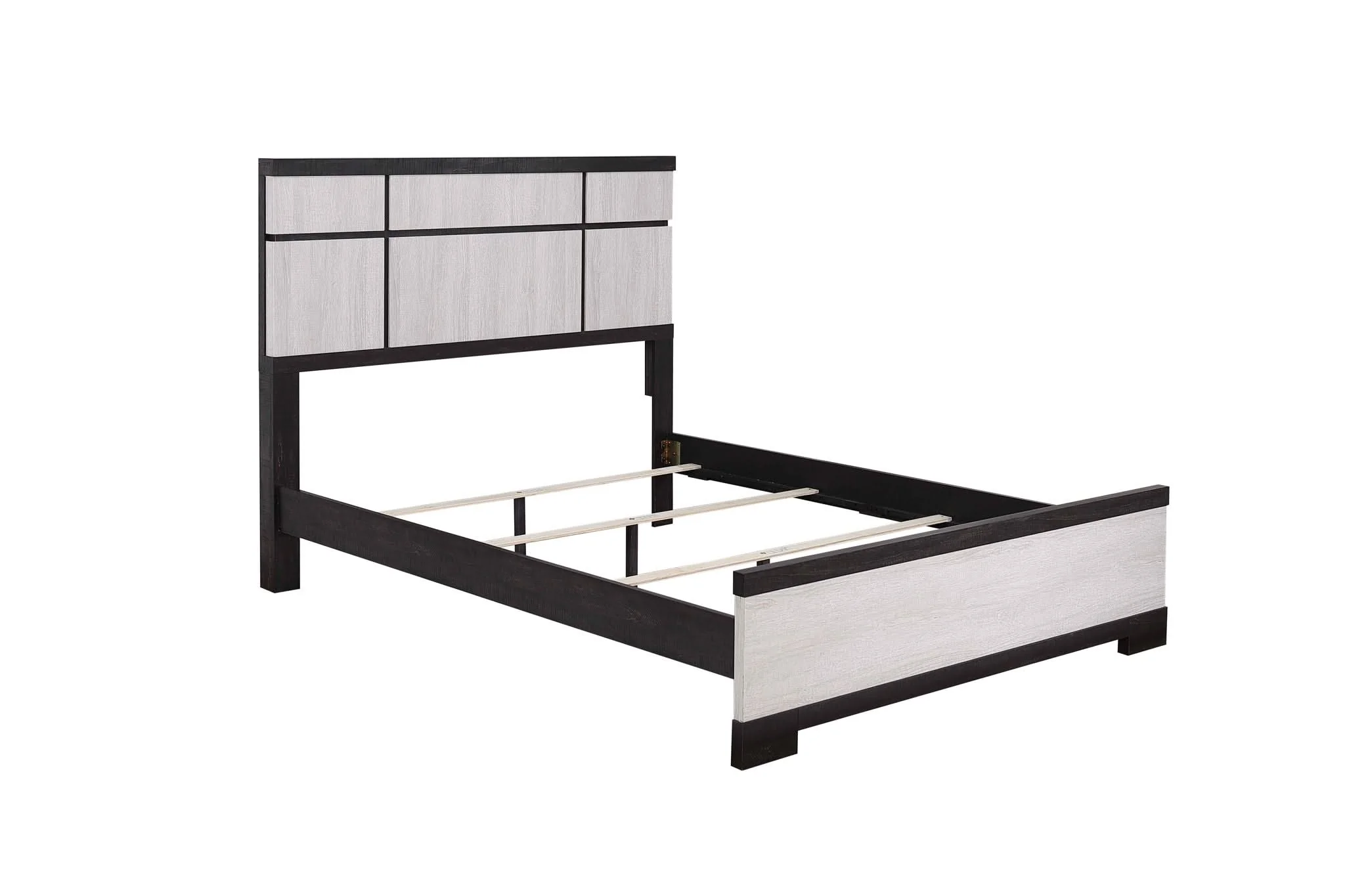 Remington - Queen 5 Piece Bedroom Set - Black / White - Image 3