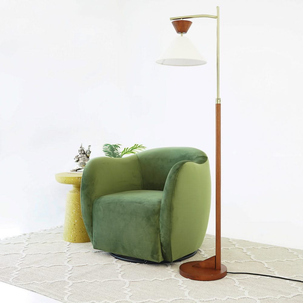 Renee - Swivel Chair - Green - Image 4