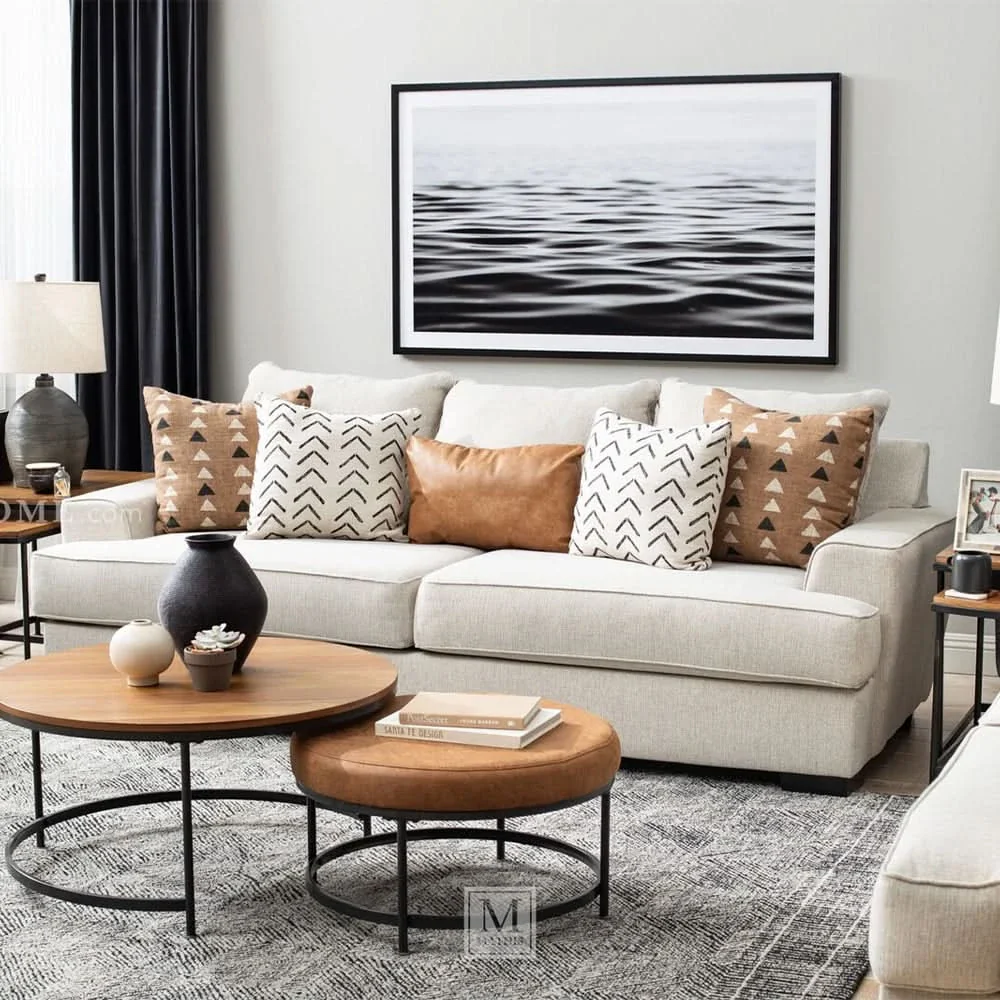 Room Package - Renegade Beige Sofa and Loveseat Living Room Package with Coffee Table Set & Rug - Image 11