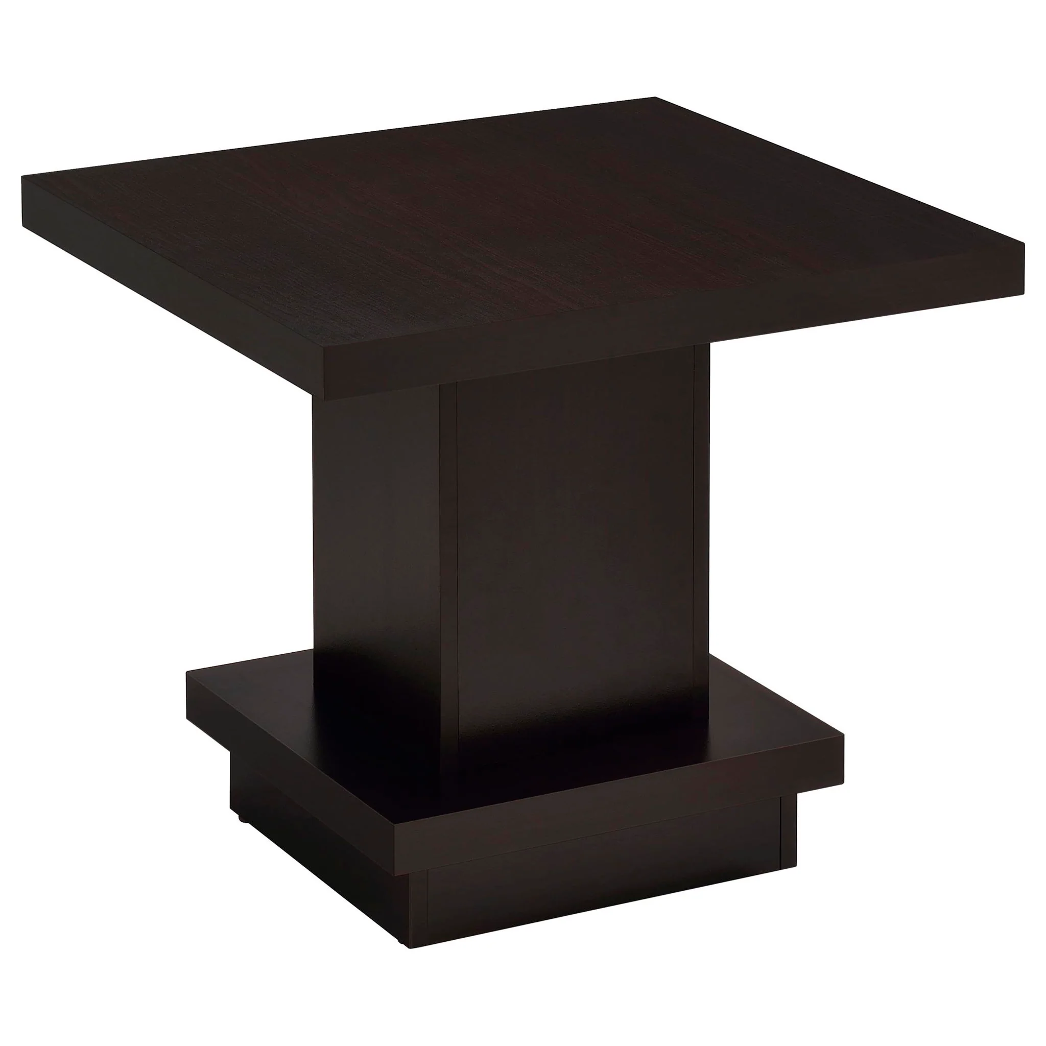 Reston 2-piece Square Coffee and End Table Set Cappuccino - Image 2