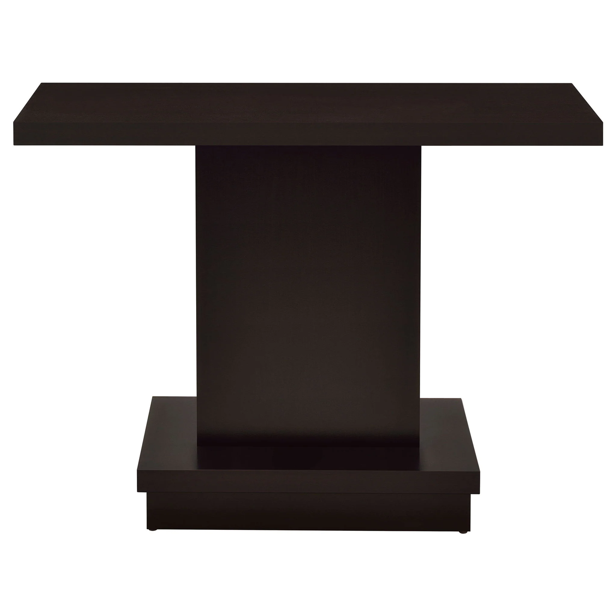 Reston Engineered Wood Pedestal Console Table Cappuccino - Image 4