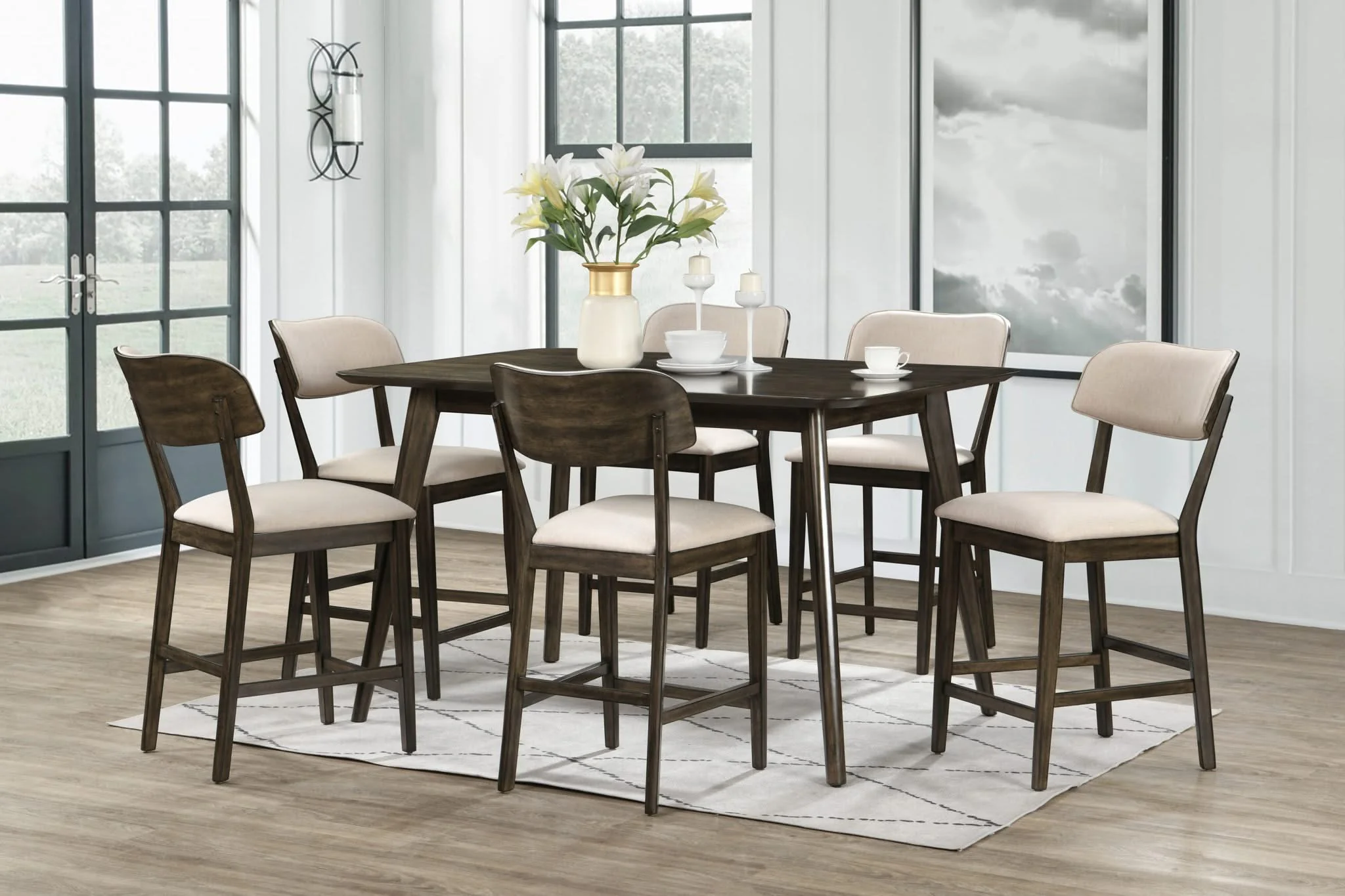 Rex - 60" Counter Height Table Set - Image 3