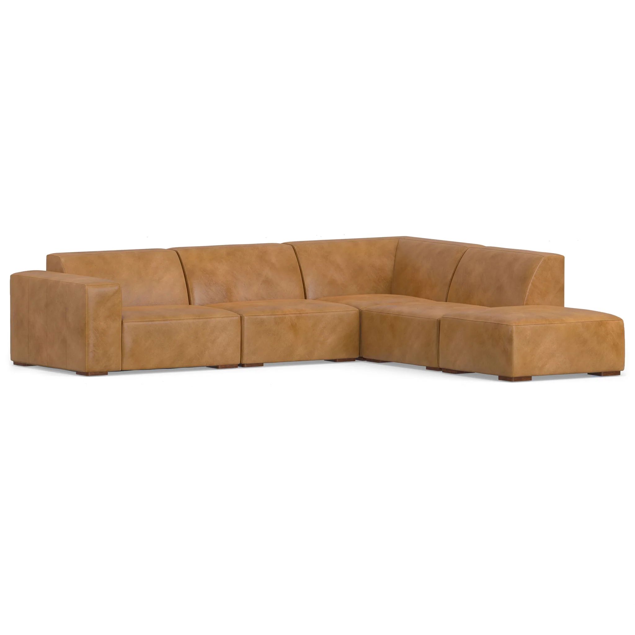 Rex - Handcrafted Sectional Sofa And Ottoman - Image 2