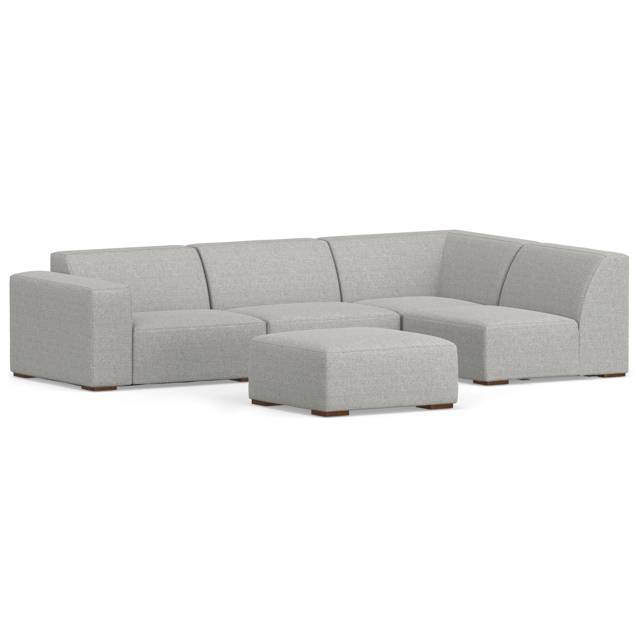 Rex - Handcrafted Sectional Sofa And Ottoman - Image 5