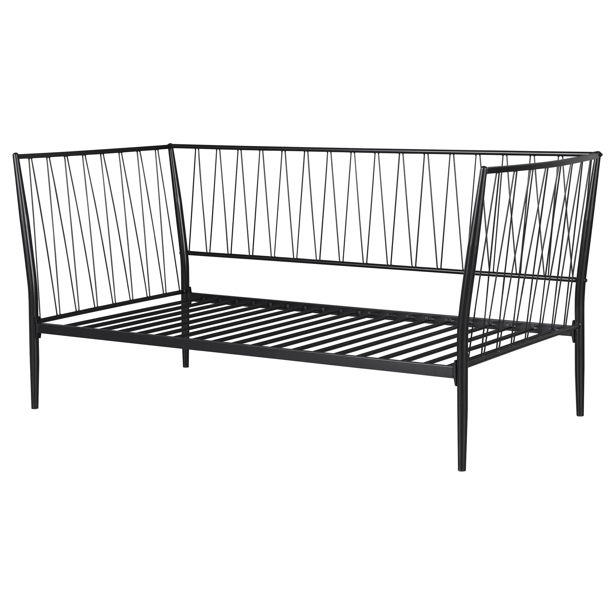 Richland Metal Twin Daybed Bed Frame Matte Black - Image 4