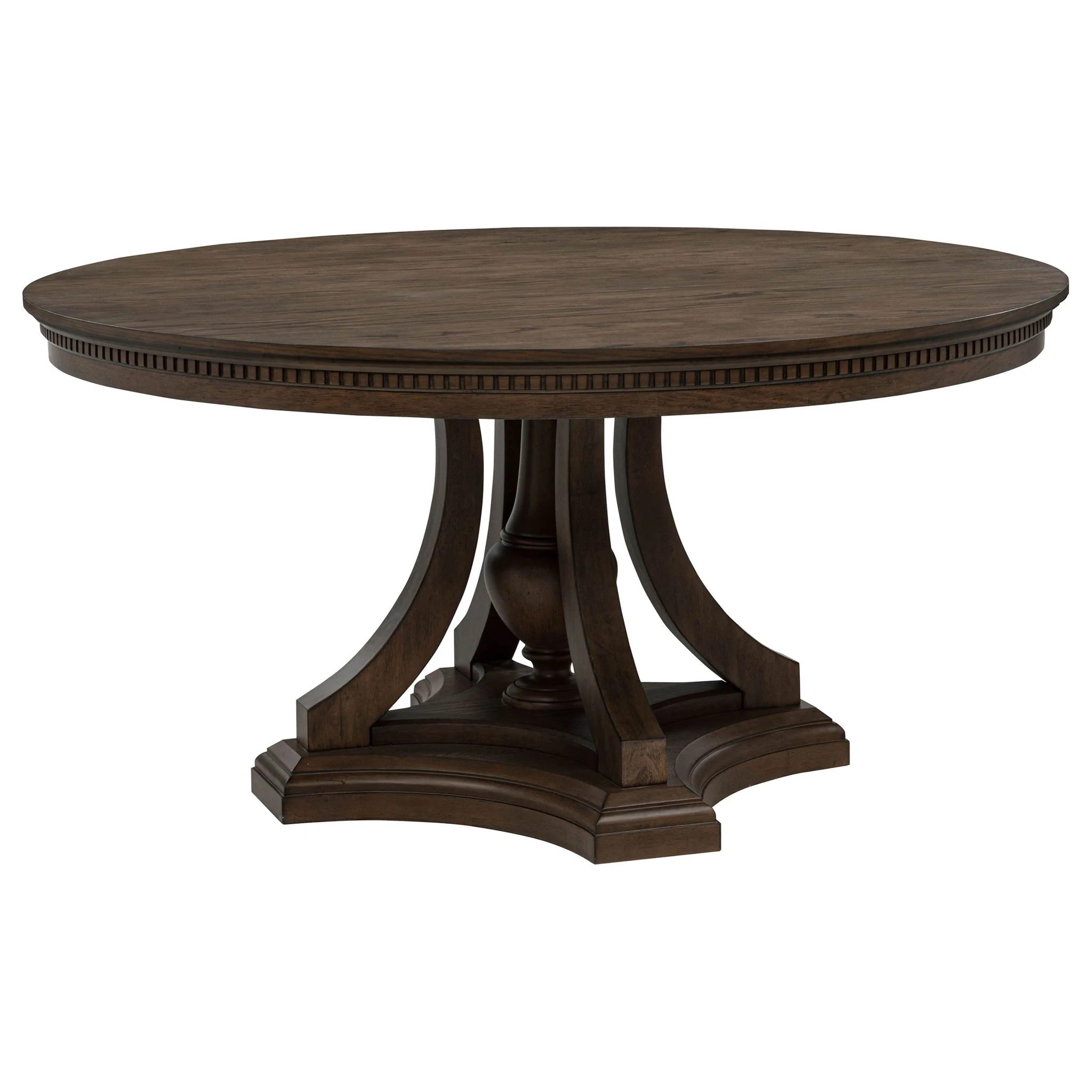 Ridgewell 5-piece Round Pedestal Dining Set Dark Oak - Image 2