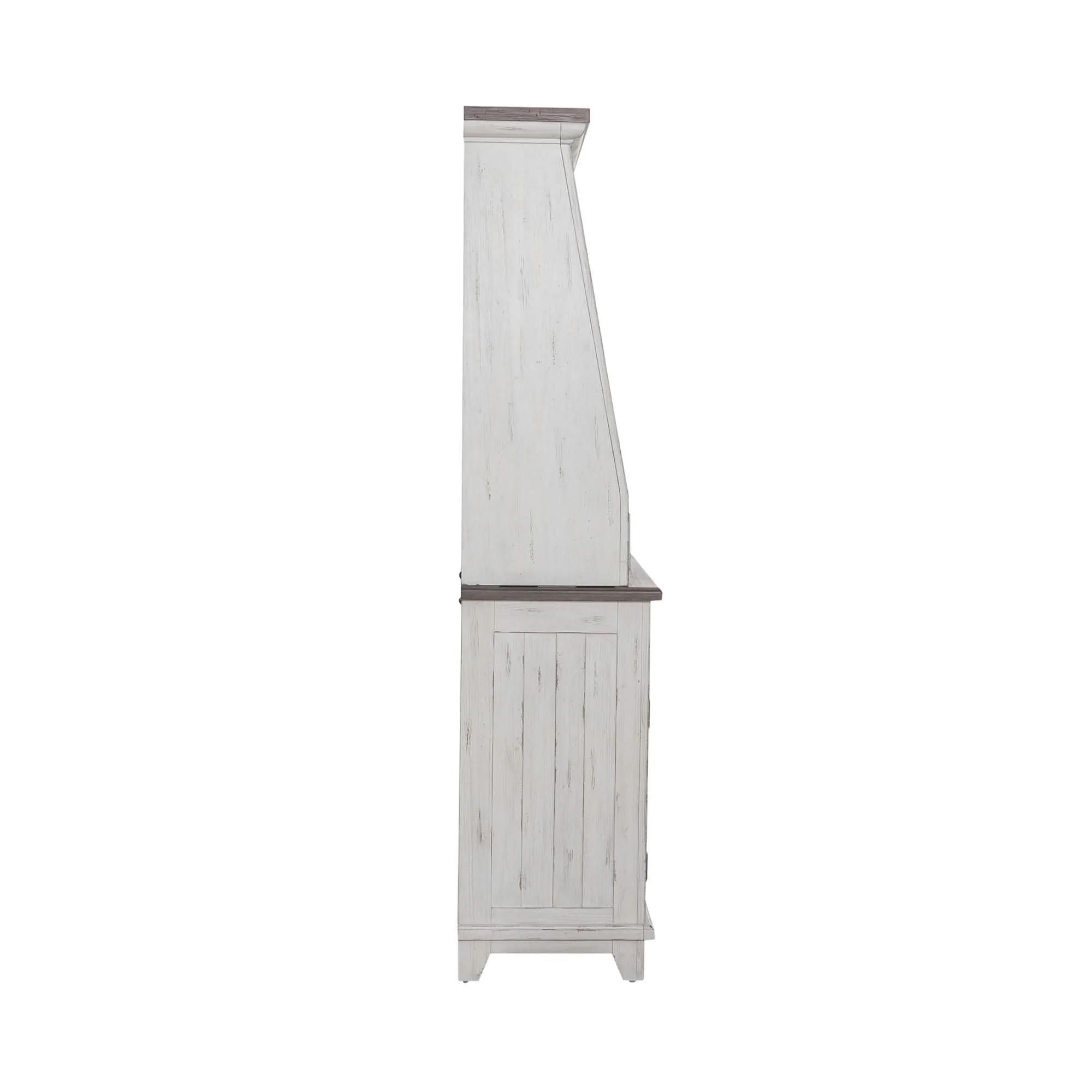 River Place - Server & Hutch - Riverstone White & Tobacco - Image 3