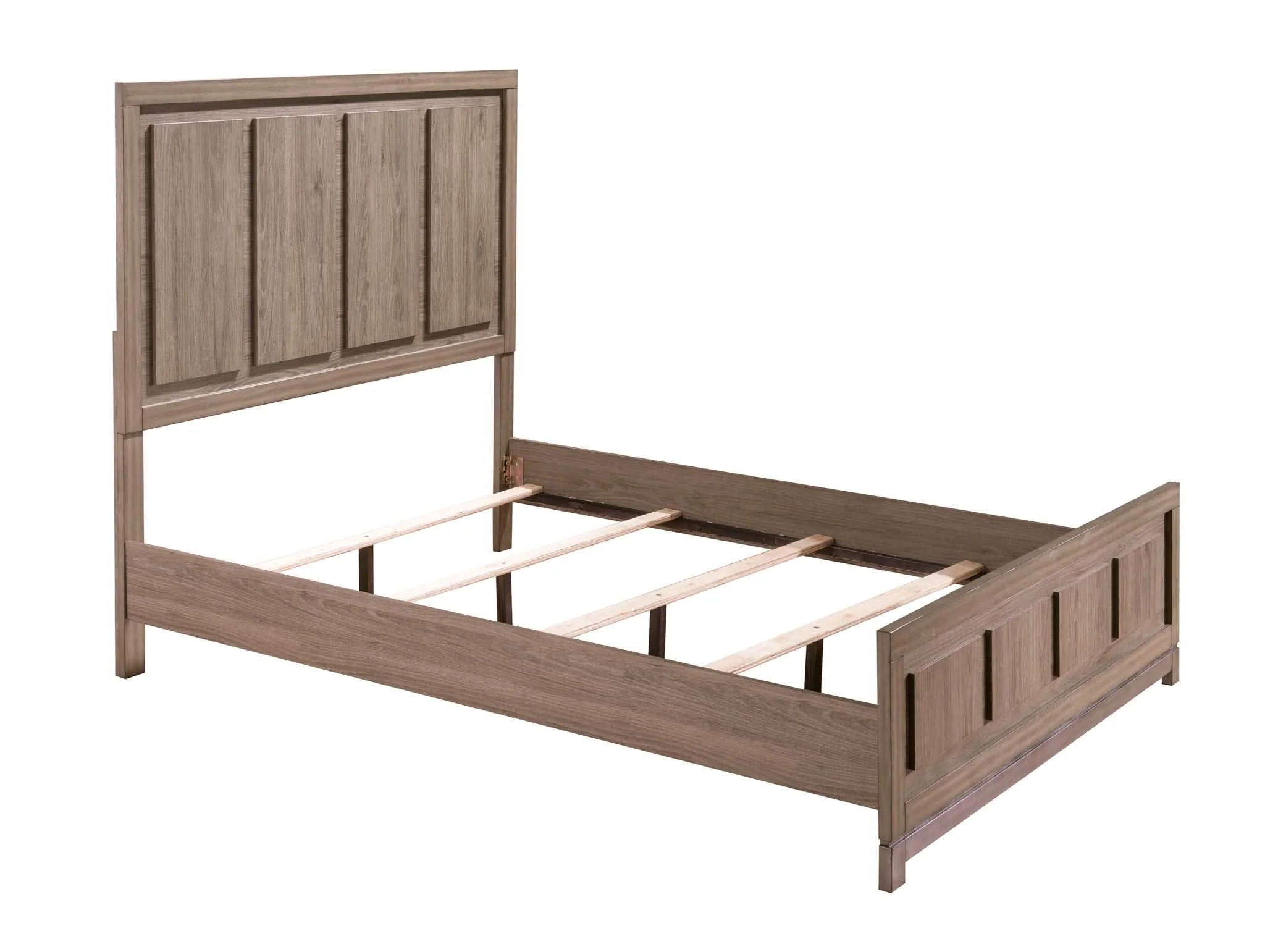 River - Queen 4 Piece Bedroom Set - Light Brown - Image 2