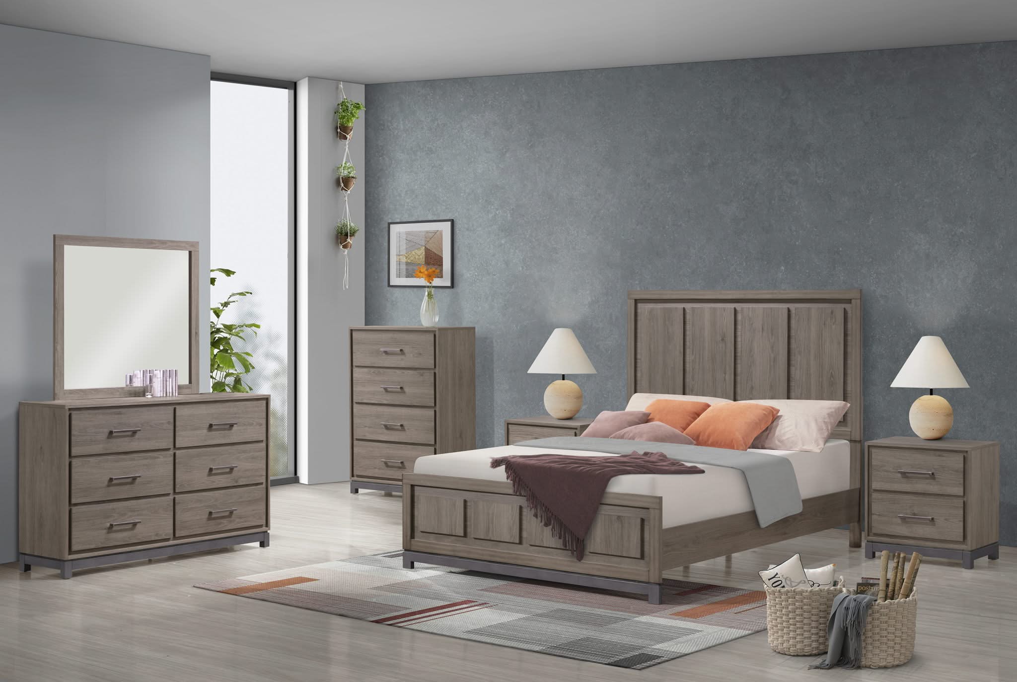 River - Queen Bed - Light Brown - Image 2