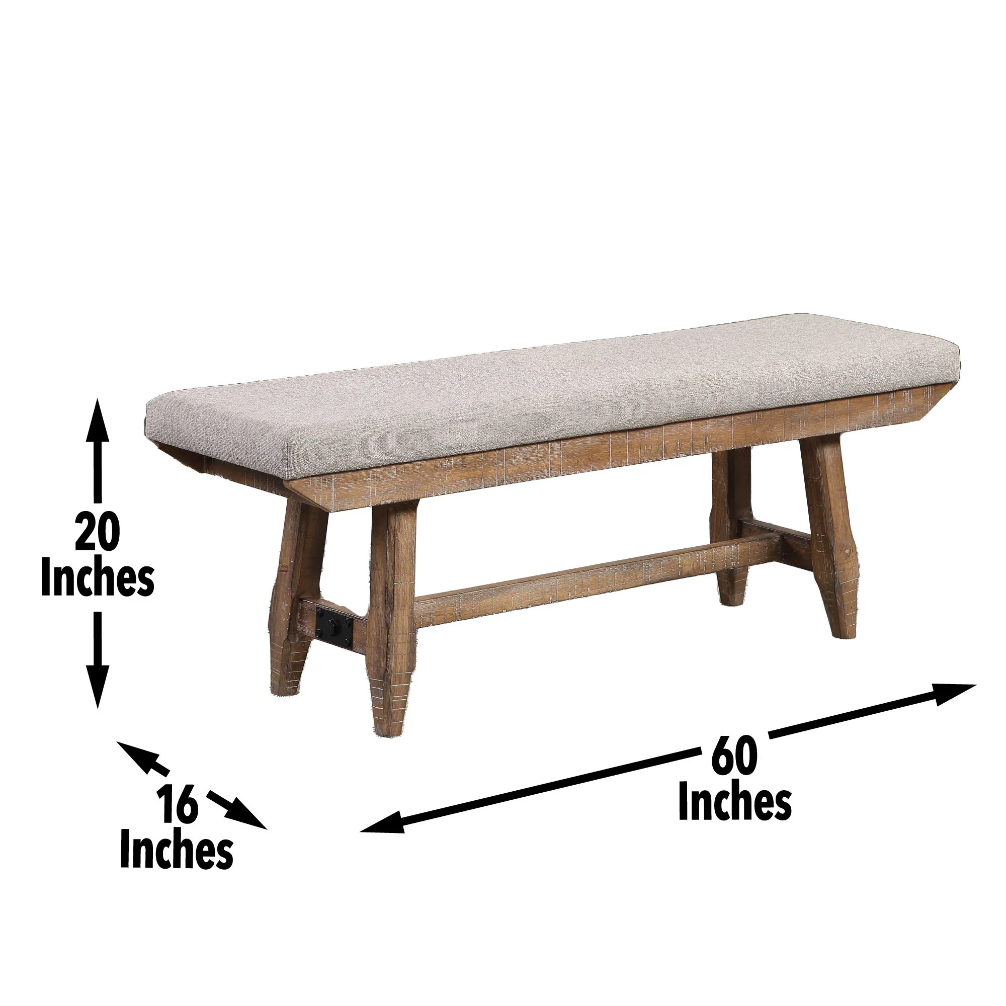 Riverdale - Bench - Light Brown - Image 3