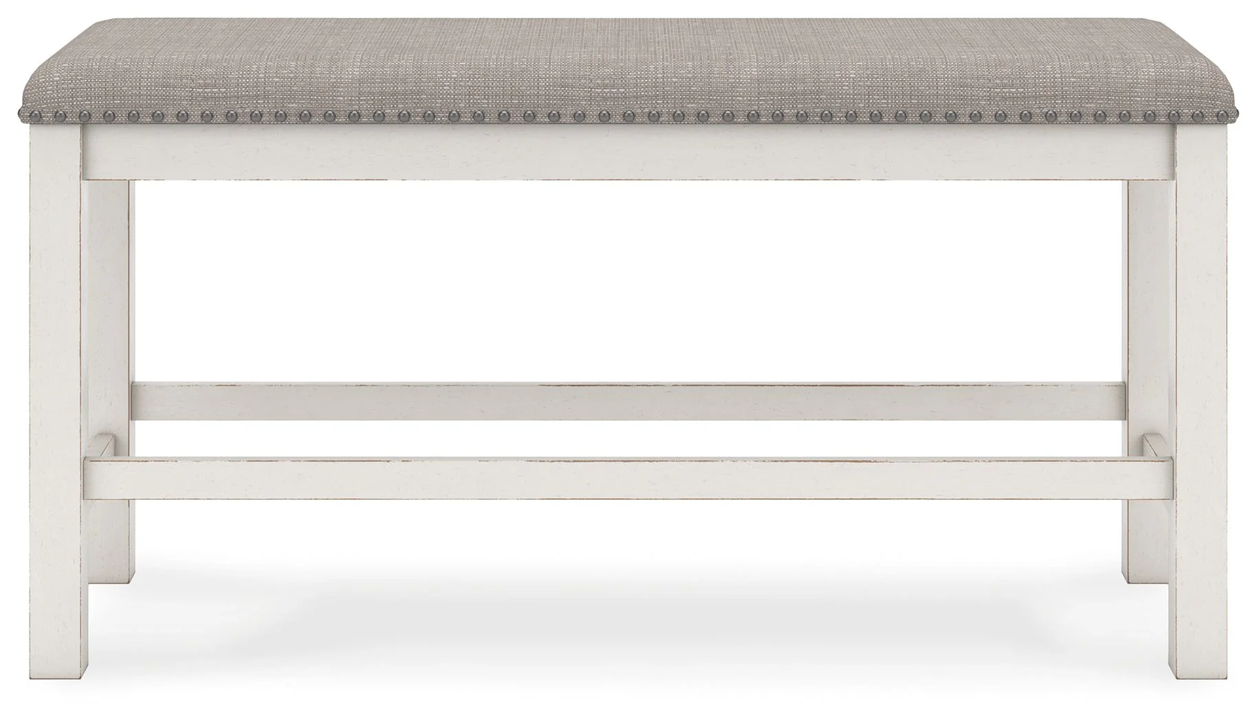 Robbinsdale - Dbl Counter Height Upholstered Dining Bench - Antique White - Image 4
