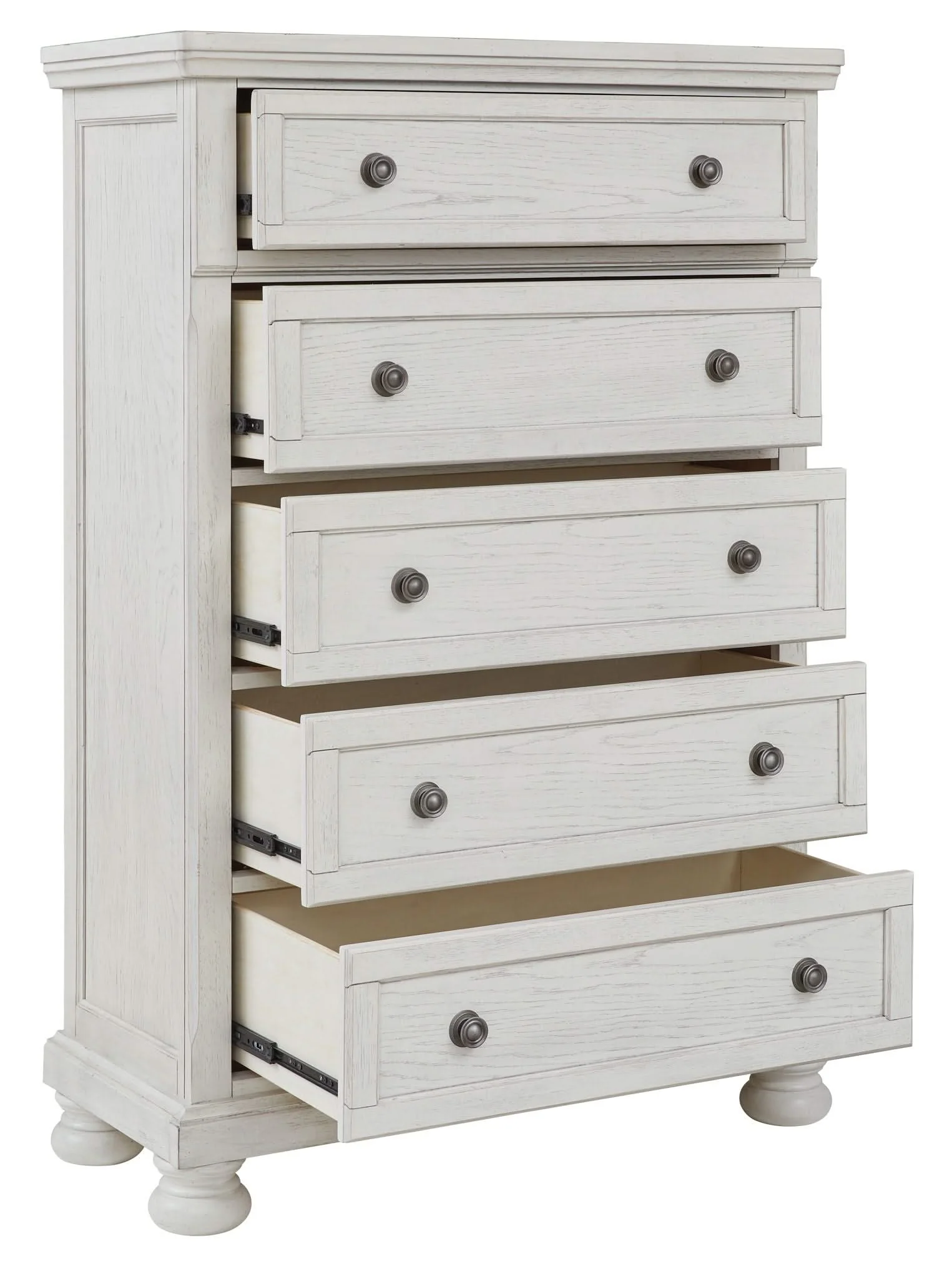 Robbinsdale - Five Drawer Chest - Antique White - Image 4