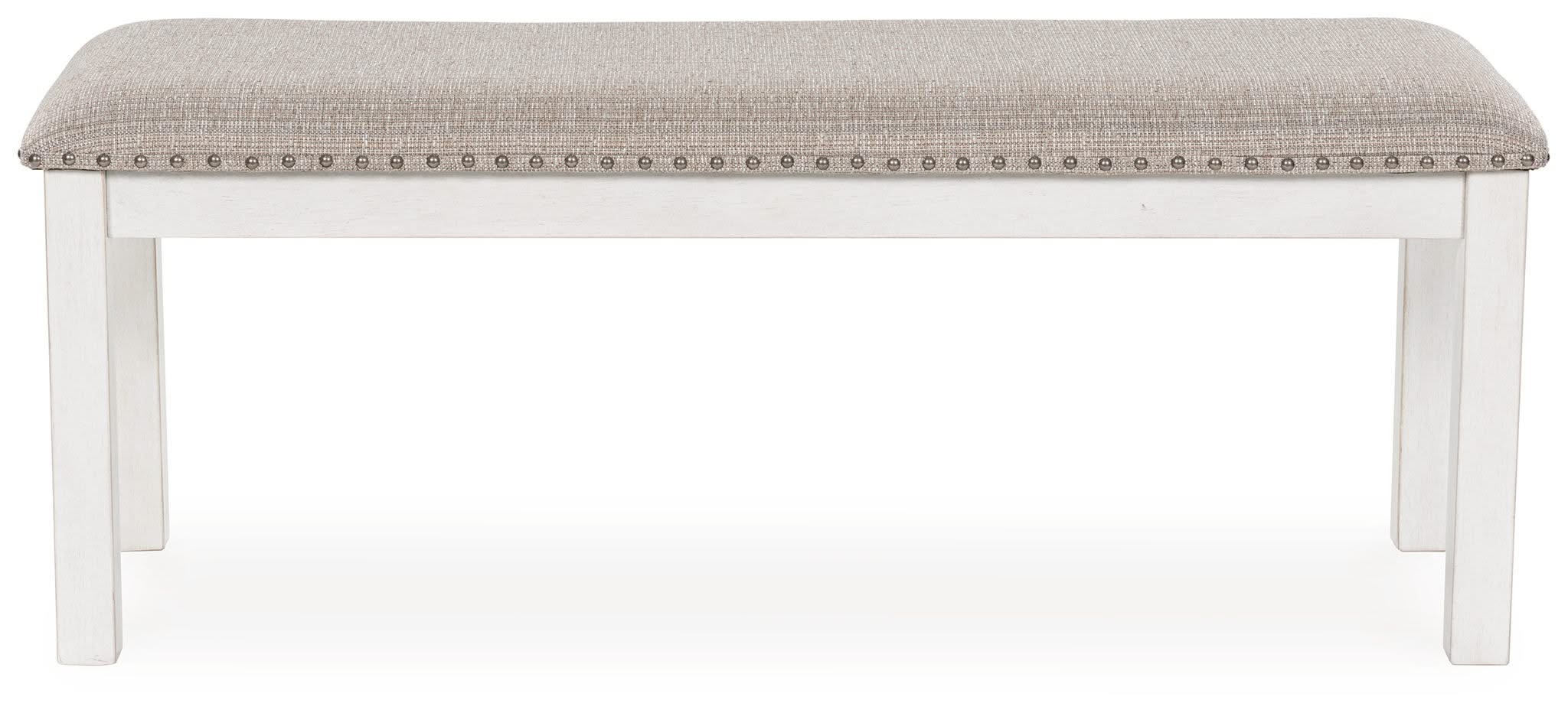 Robbinsdale - Large Upholstered Dining Room Bench - Antique White - Image 3