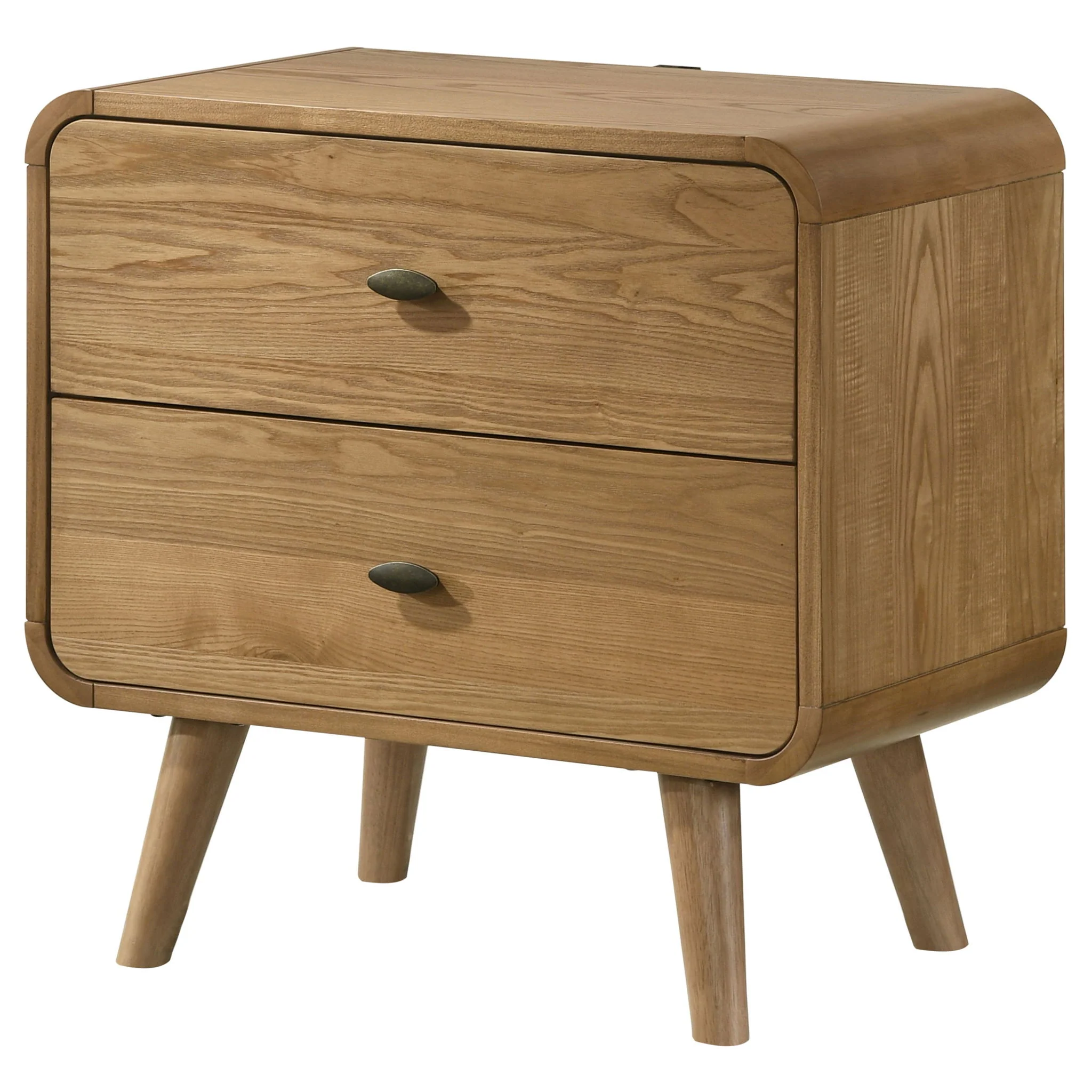 Robyn 2-drawer Nightstand Bedside Table Light Ash - Image 3