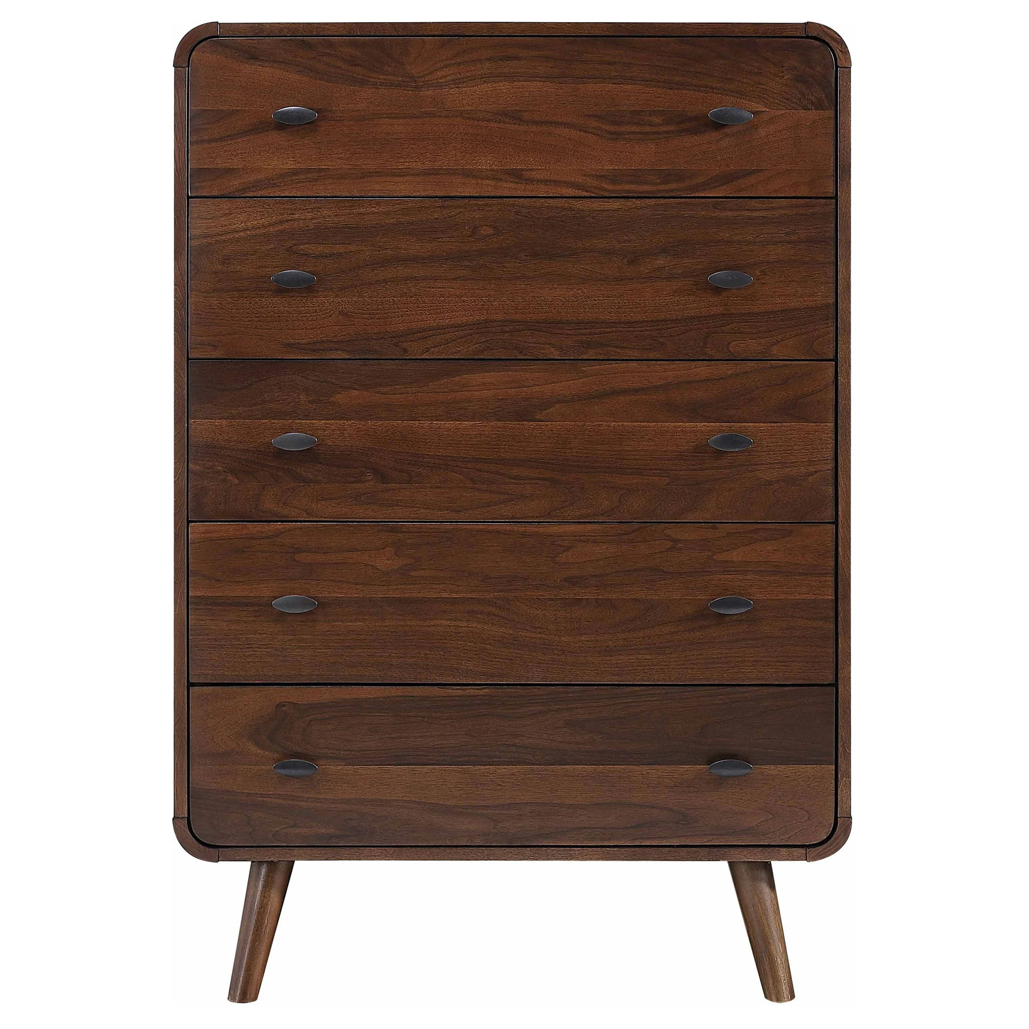 Robyn 5-drawer Bedroom Chest of Drawers Dark Walnut - Image 2