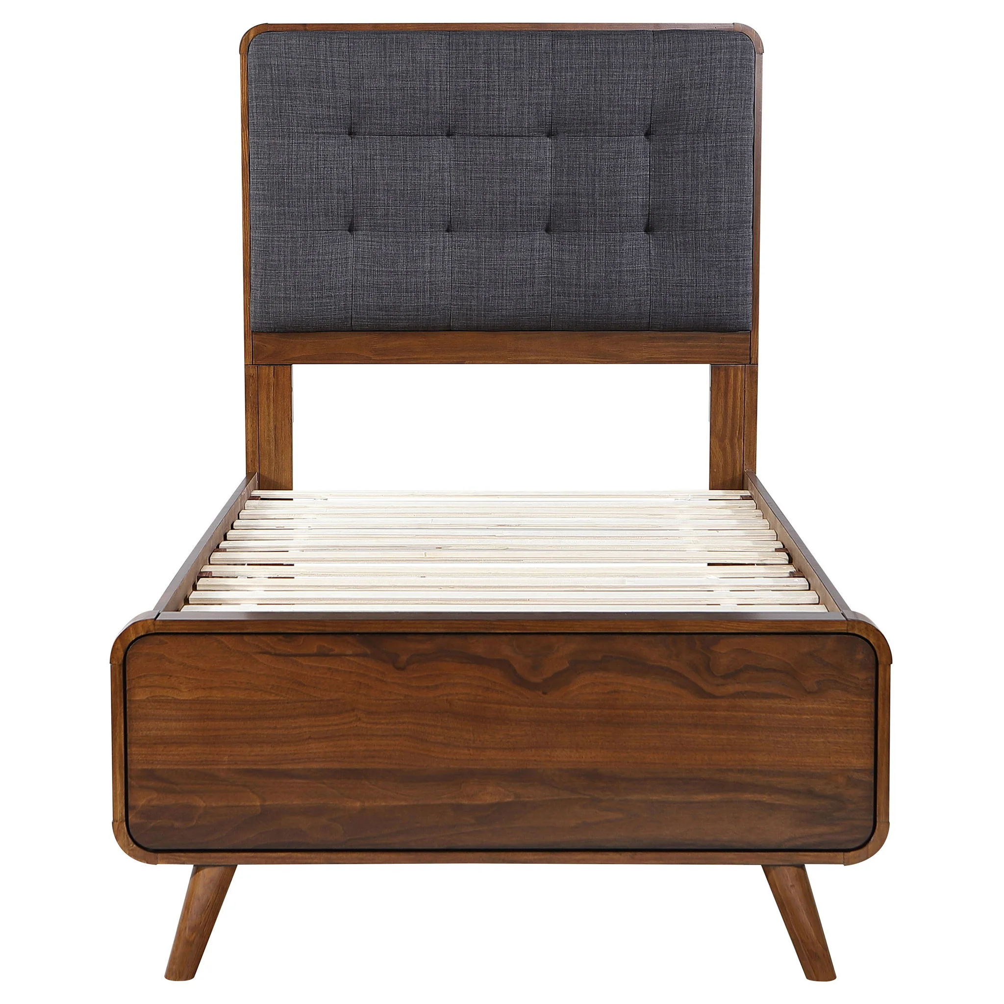 Robyn Wood Twin Platform Bed Dark Walnut - Image 3