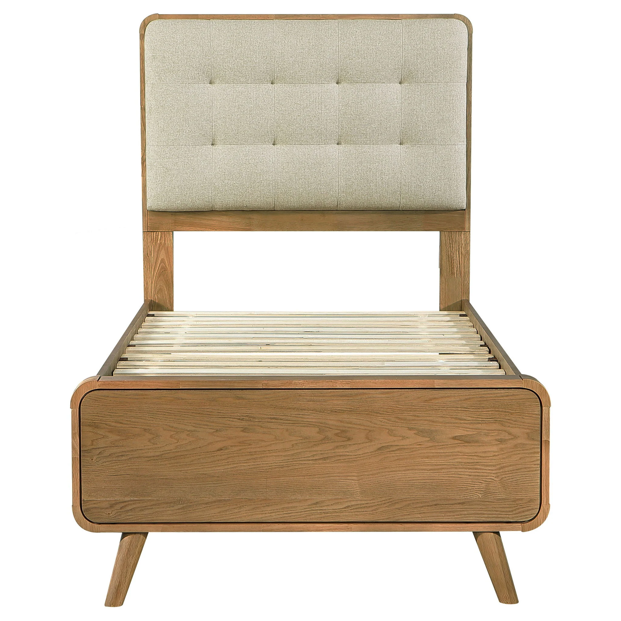 Robyn Wood Twin Platform Bed Light Ash - Image 4