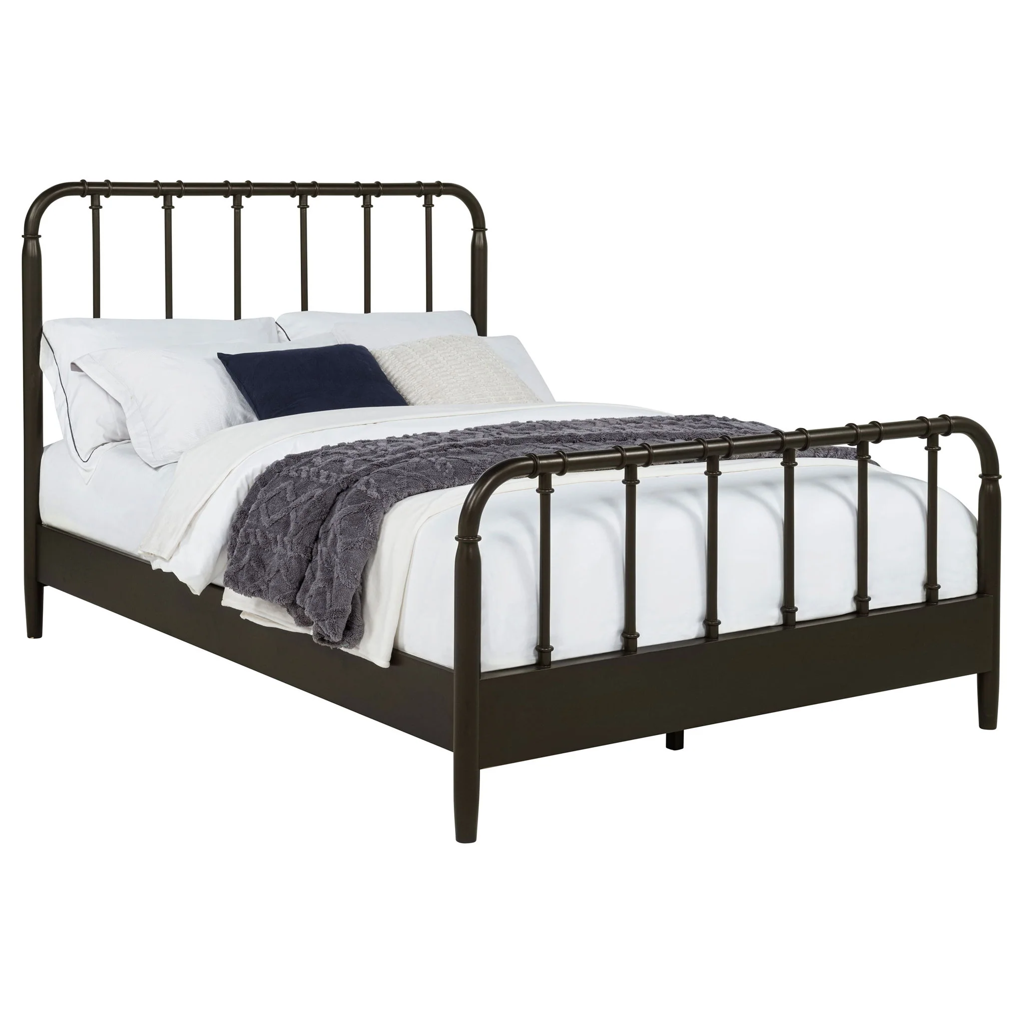 Rocco All Wood Water Pipe Open Frame Full Bed Dark Bronze - Image 3