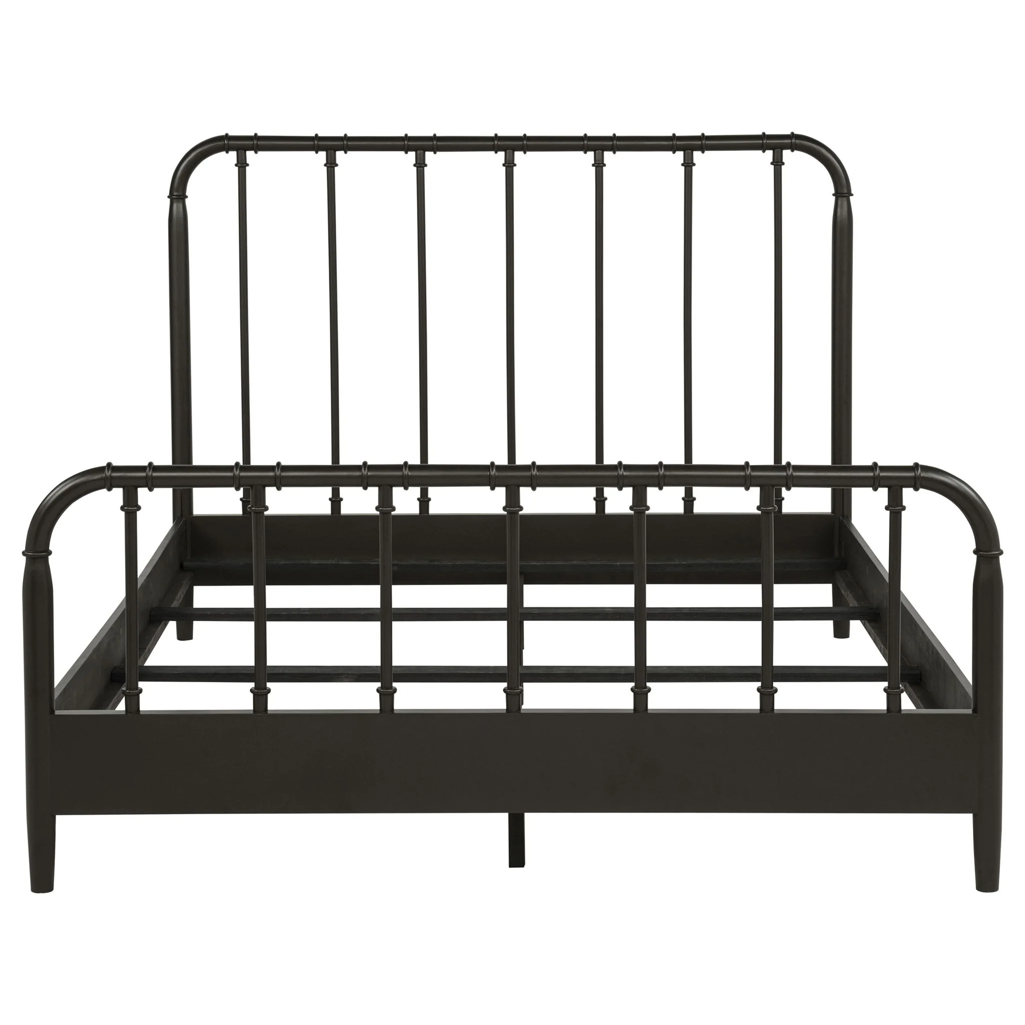 Rocco All Wood Water Pipe Open Frame Queen Bed Dark Bronze - Image 4