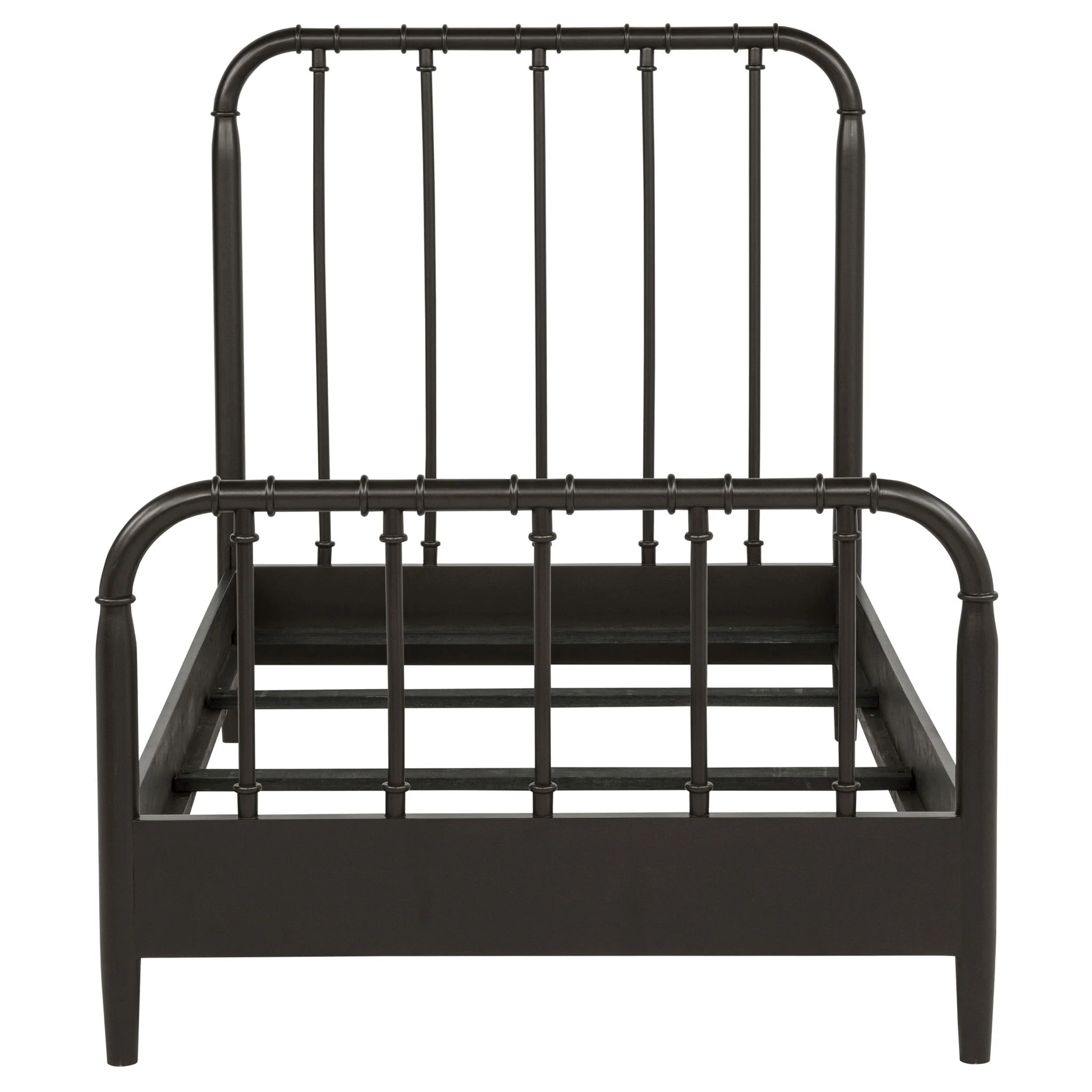 Rocco All Wood Water Pipe Open Frame Twin Bed Dark Bronze - Image 3