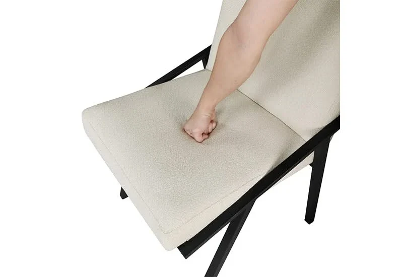 Rocha Modern Rustic Fabric Upholstered Dining Chair - Image 7
