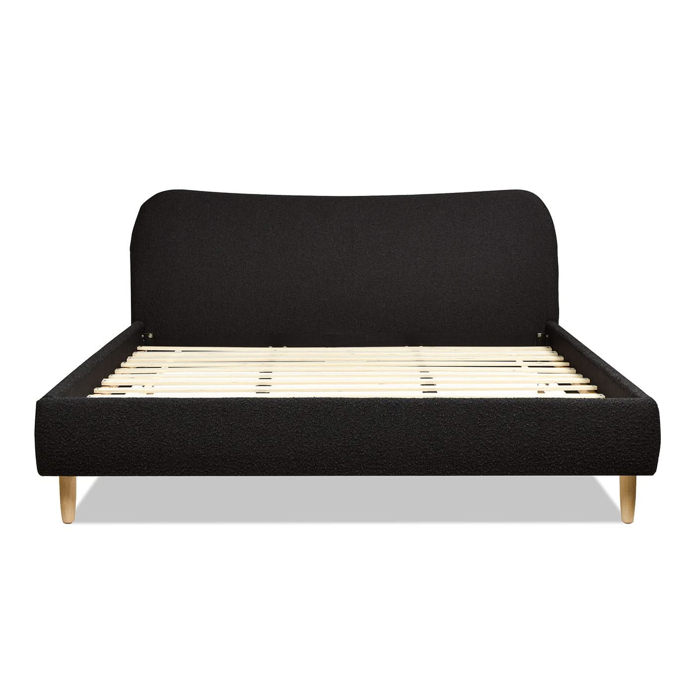 Roman - Curved Headboard Upholstered Platform Bed - Image 18