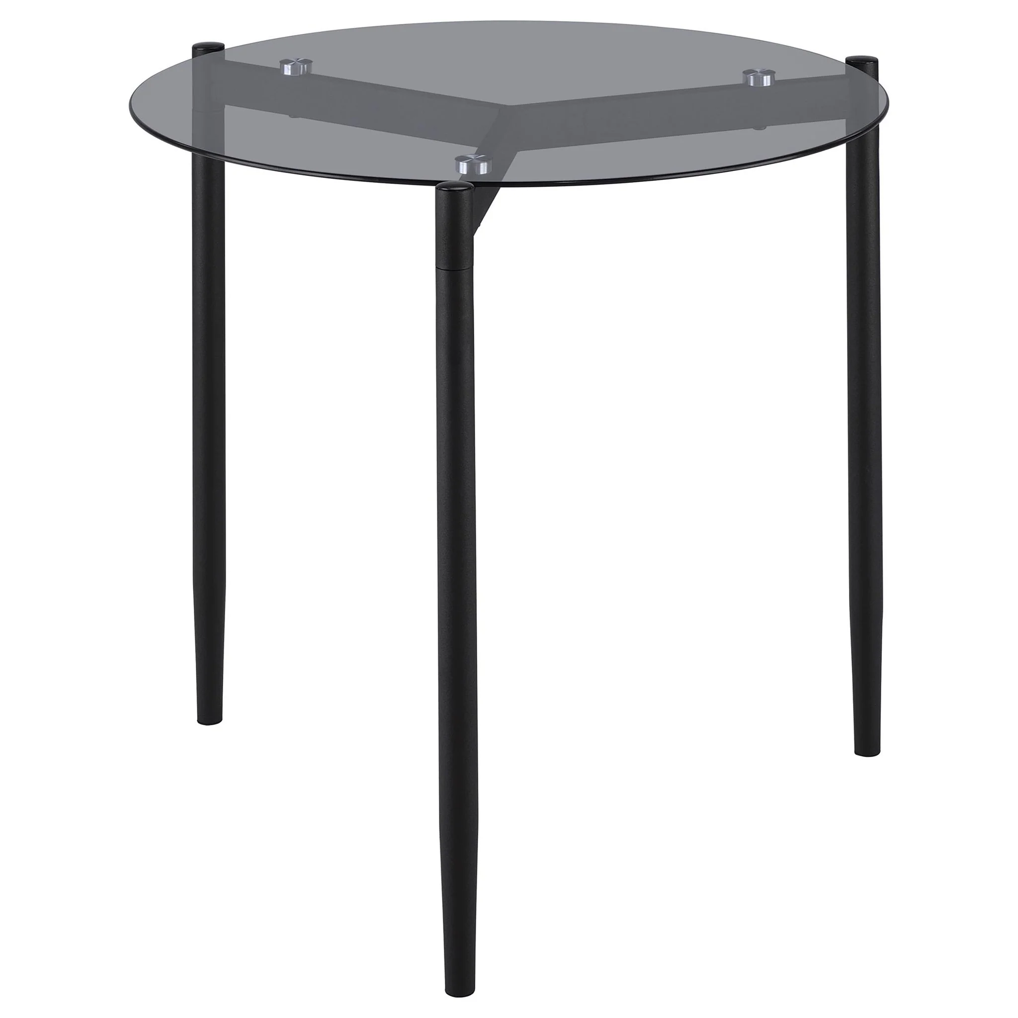 Rosalie 2-piece Round Coffee and End Table Set Grey - Image 4