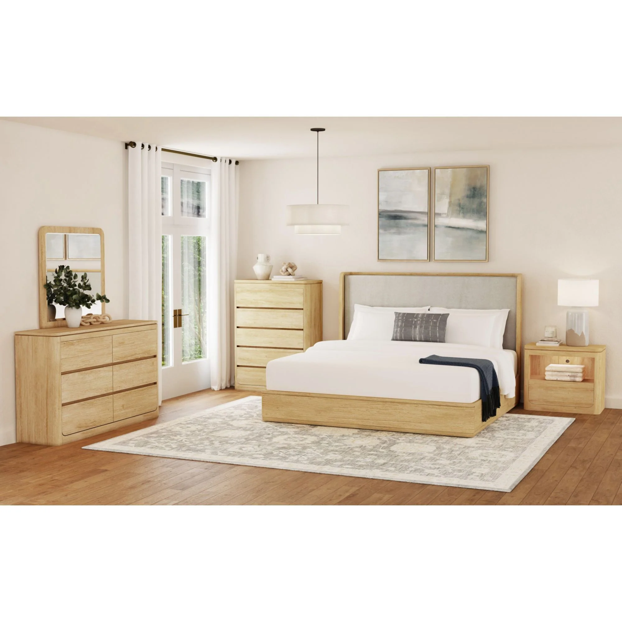 Rosalie - Nightstand With USB And LED - Image 6