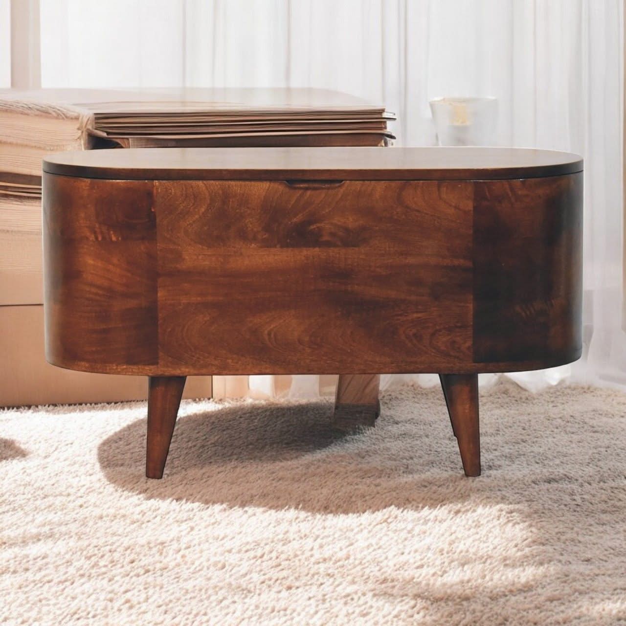 Rounded Lid Up Blanket Box - Image 4