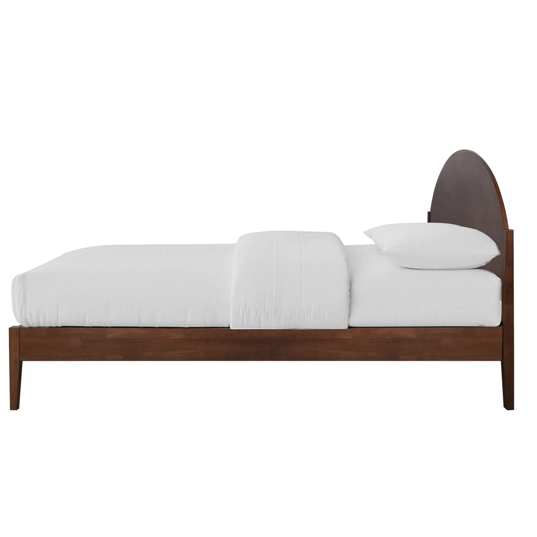Rowland - 5/0 Queen Platform Bed Only - Walnut - Image 2