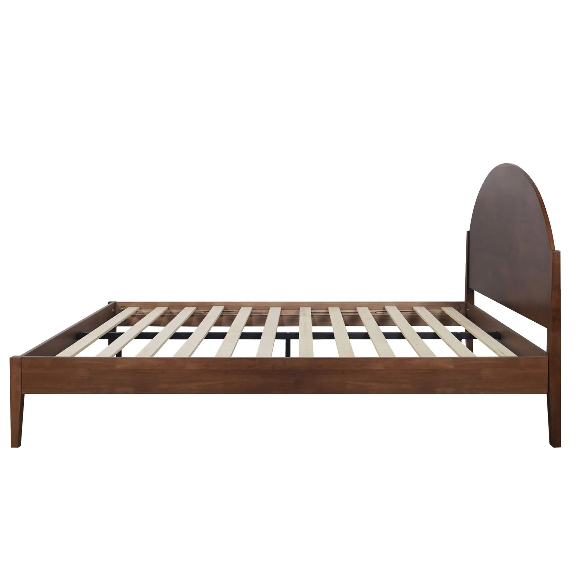 Rowland - 5/0 Queen Platform Bed Only - Walnut - Image 4