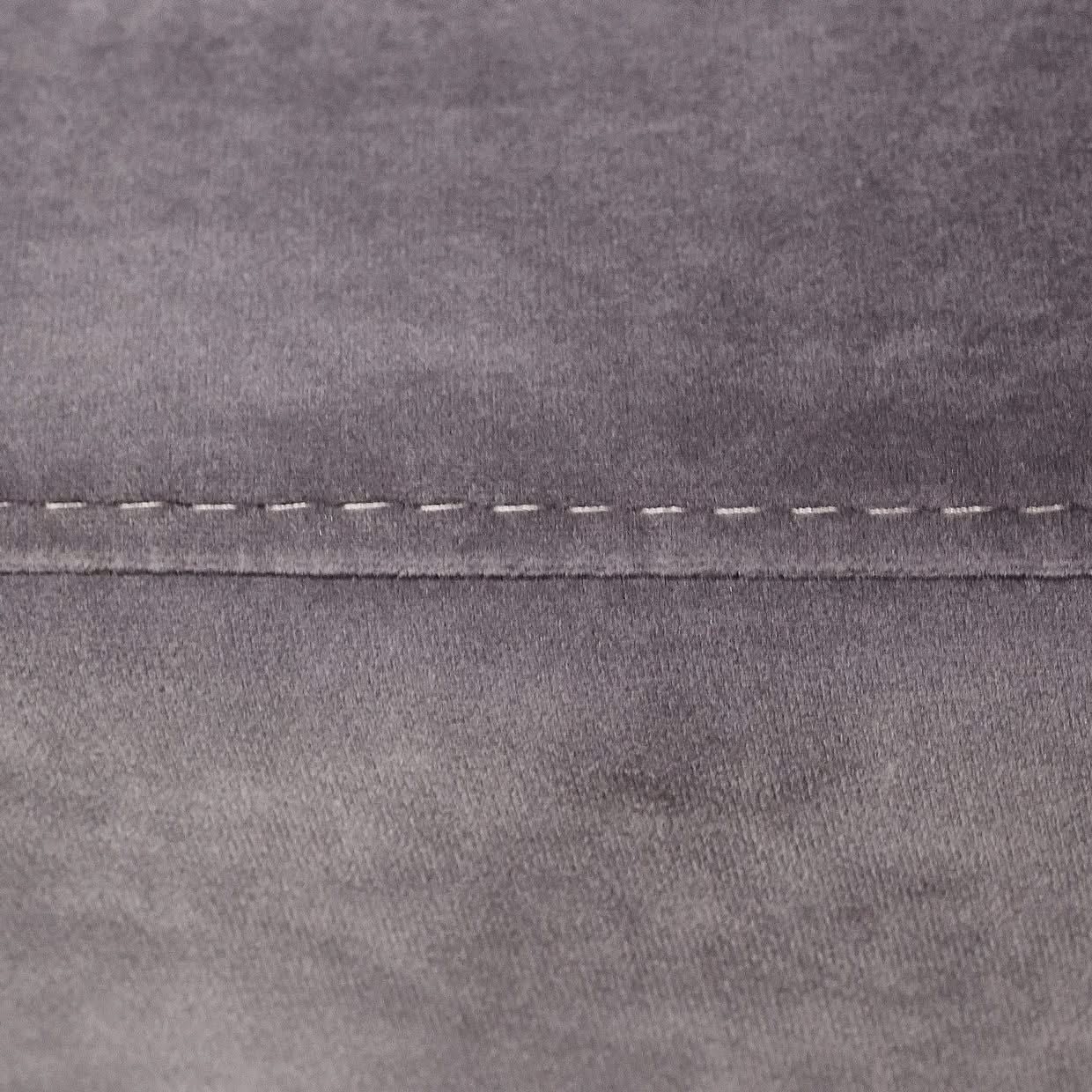 Roxbury Park - Velvet Chaise - Gray Pearl / Stainless Steel - Image 3