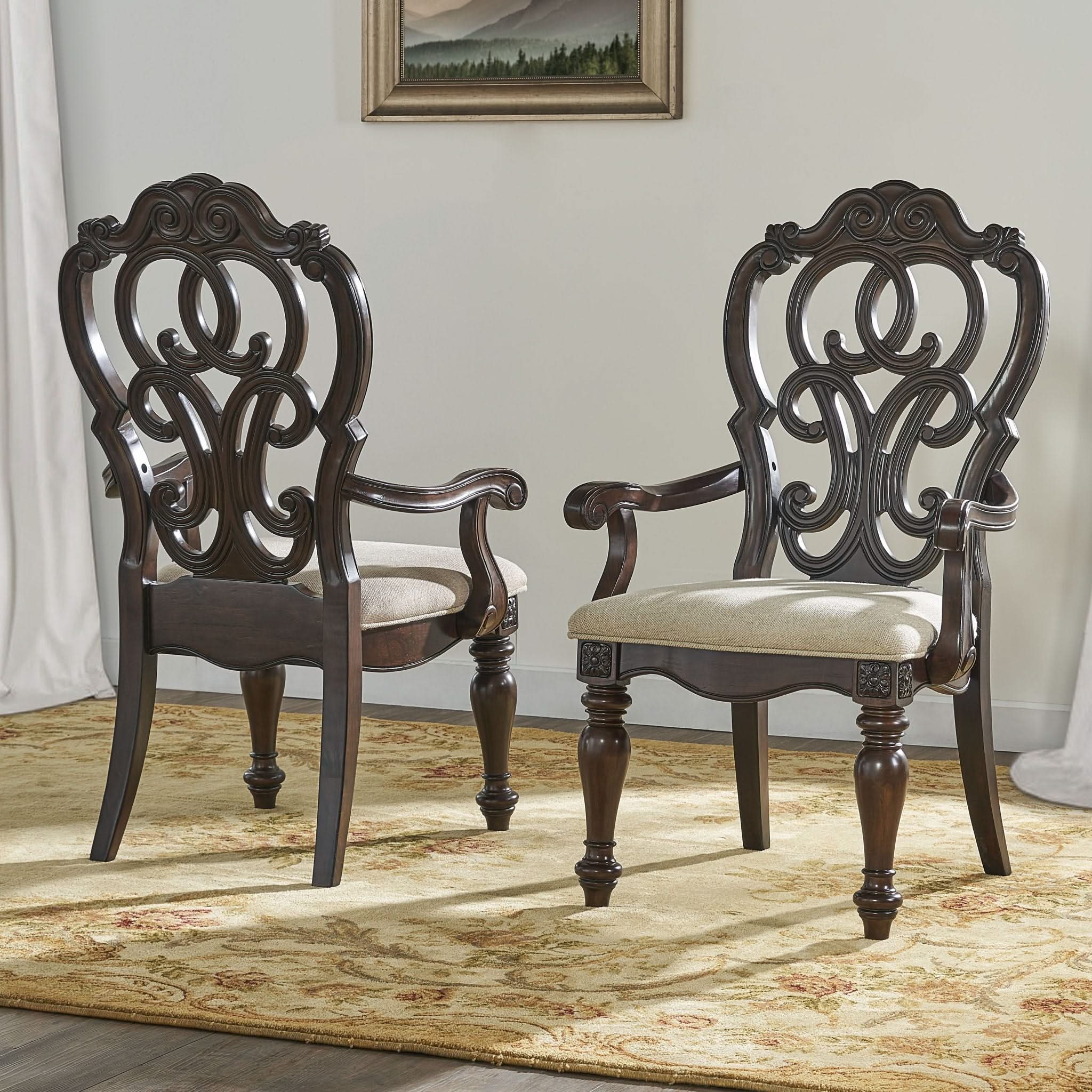 Royale - Arm Chair - Dark Brown - Image 3