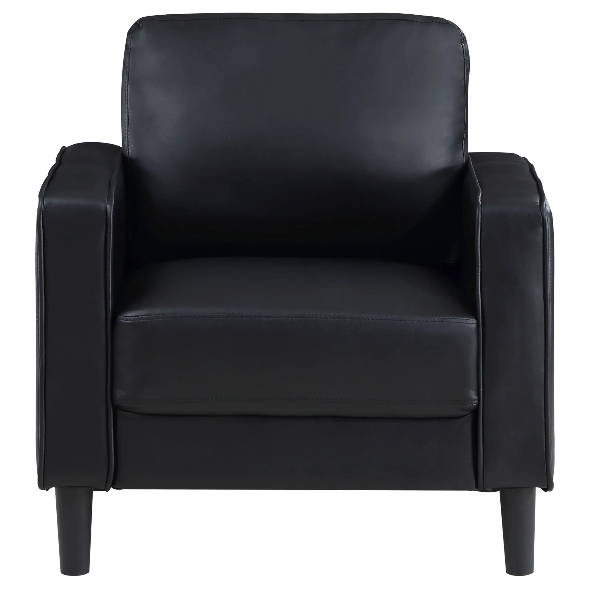 Ruth Upholstered Track Arm Accent Chair Black - Image 3