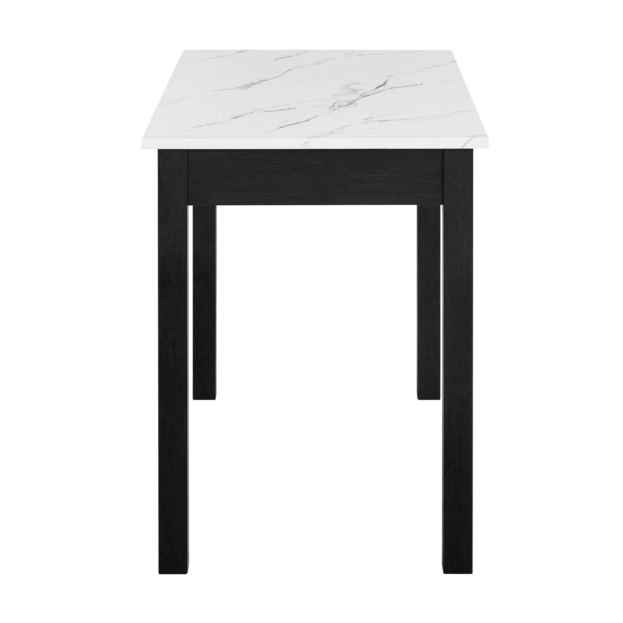 Rylee - Faux Marble Desk - Black / White - Image 4
