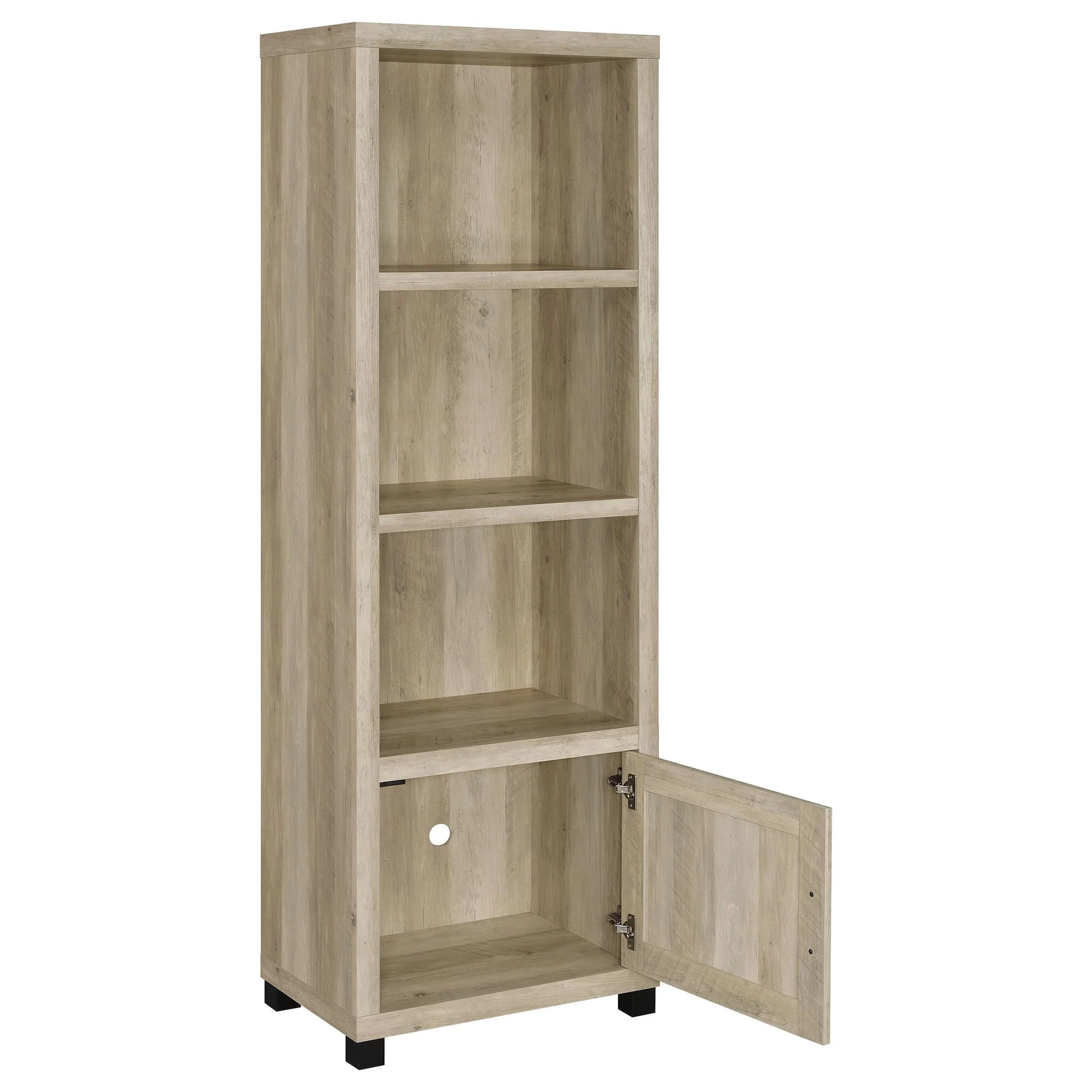 Sachin 3-piece 79-inch TV Entertainment Center Antique Pine - Image 2