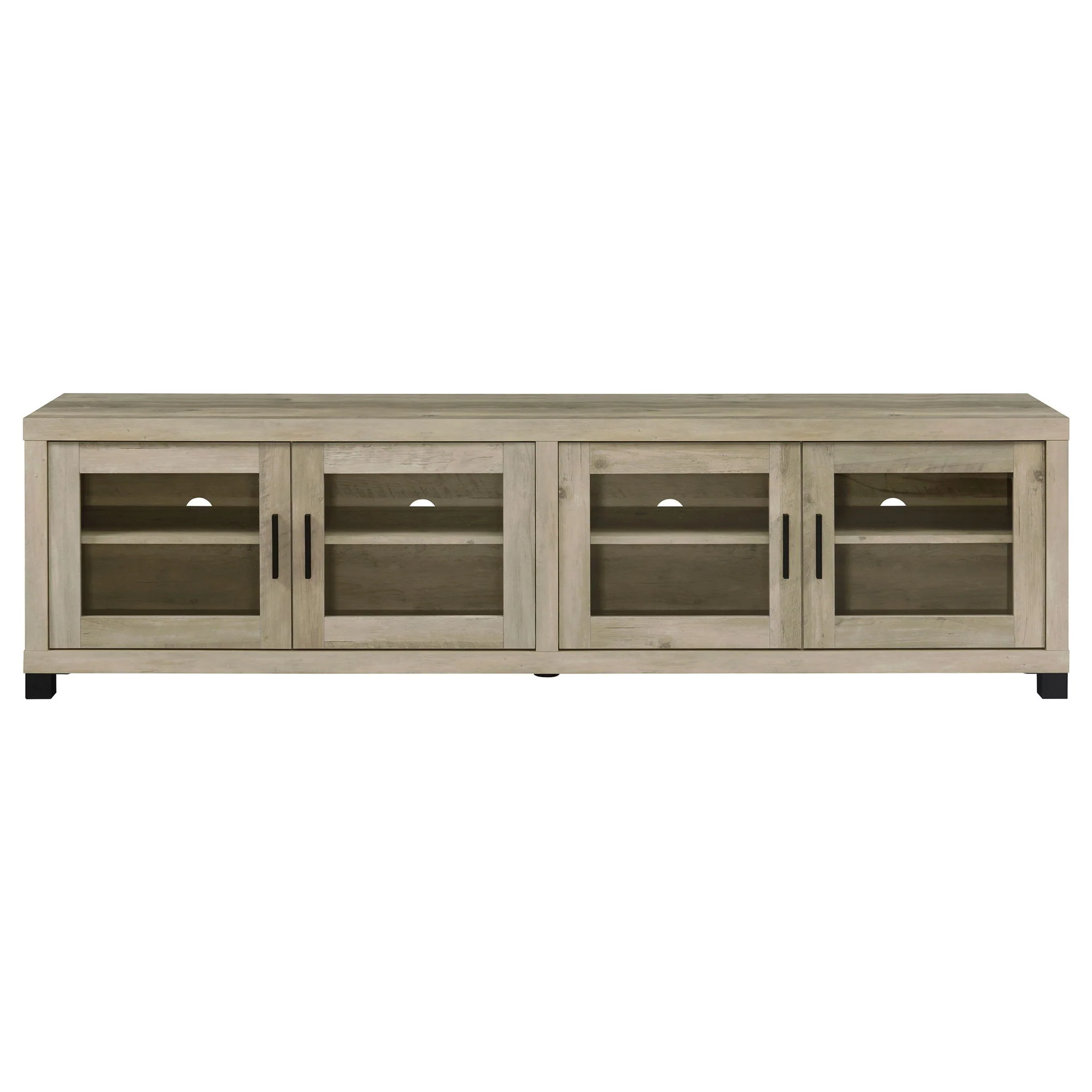 Sachin 4-door Engineered Wood 79-inch TV Stand Distressed Pine - Image 3