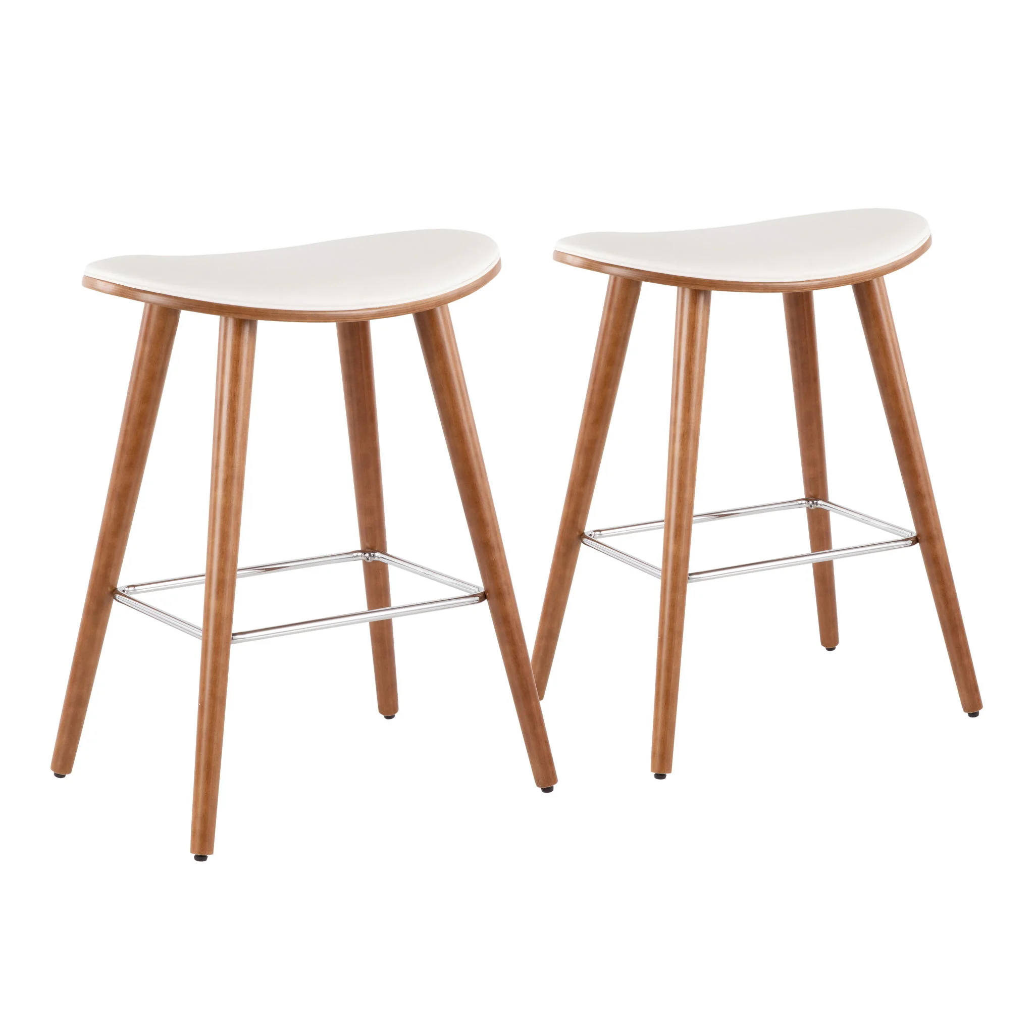 Saddle - Contemporary Counter Stool (Set of 2) - Image 2