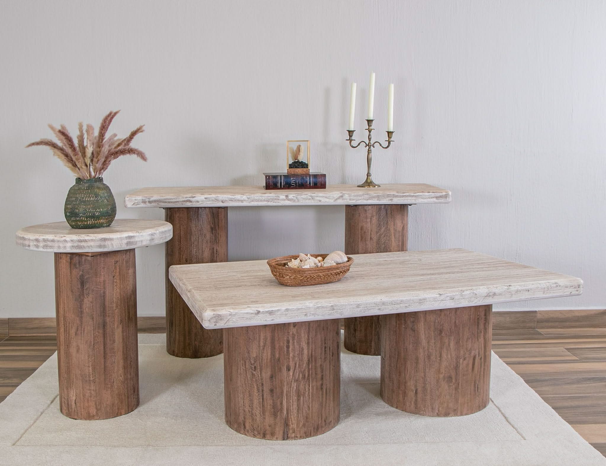 Sahara - Sofa Table - Light Cream / Brown Caramel - Image 2