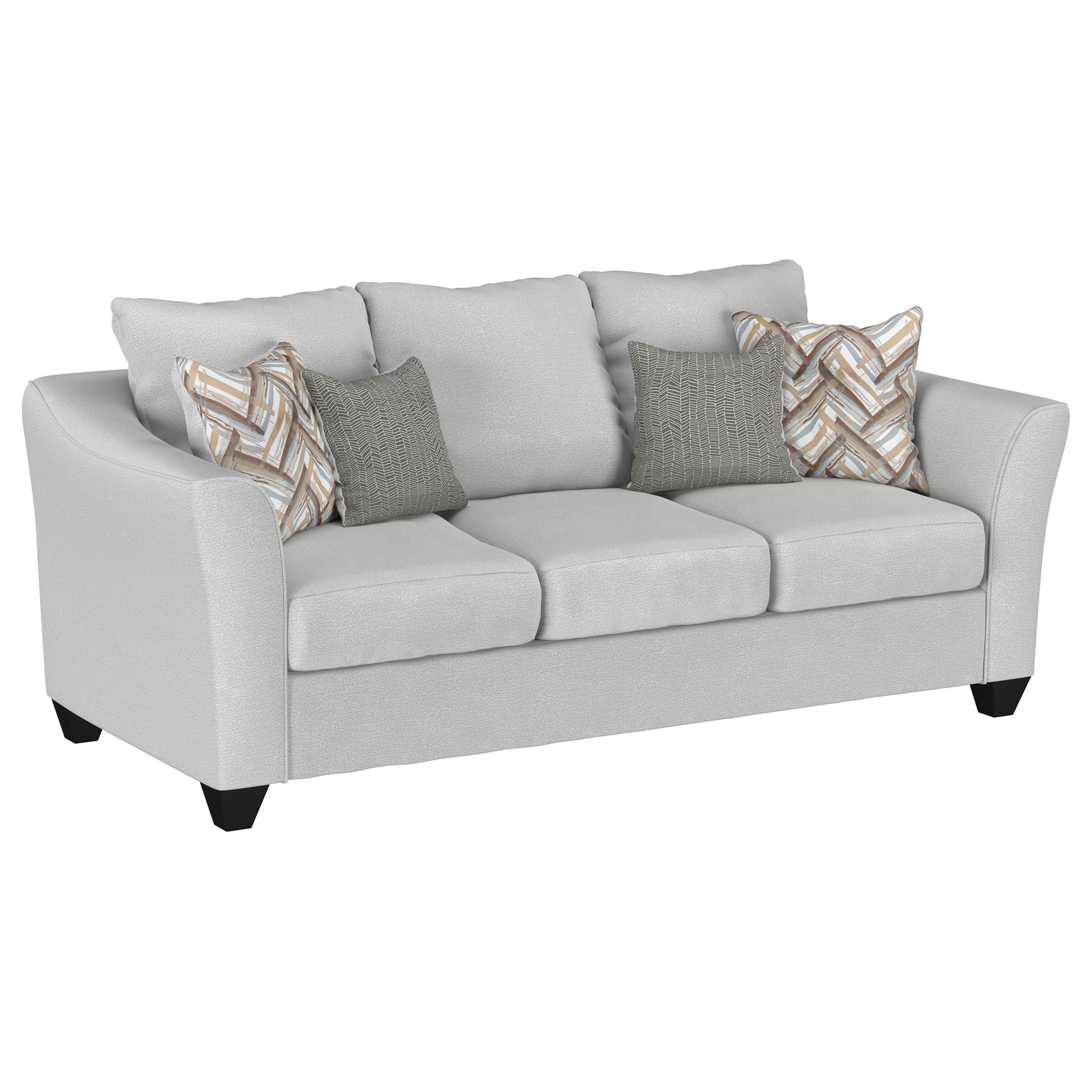 Salizar 3-piece Upholstered Flared Arm Sofa Set Sand - Image 2