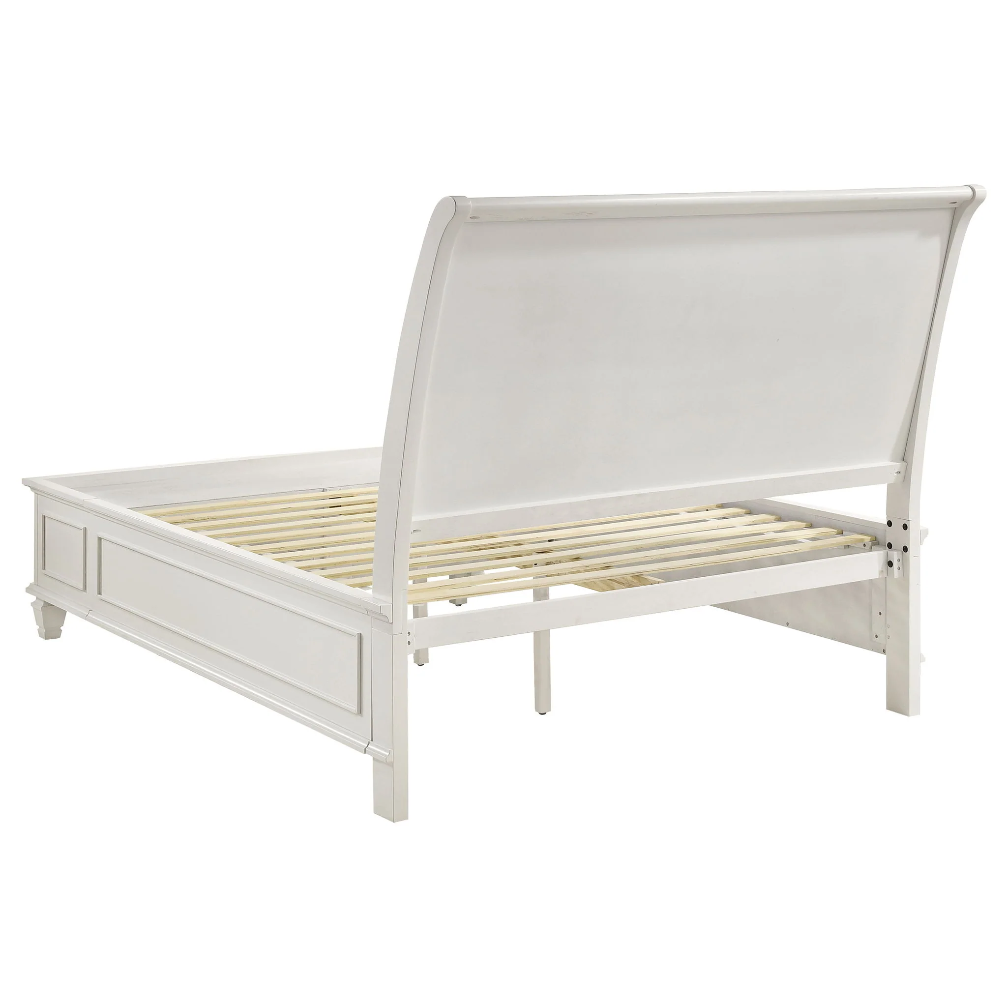 Sandy Beach 4-piece Queen Bedroom Set Cream White - Image 3