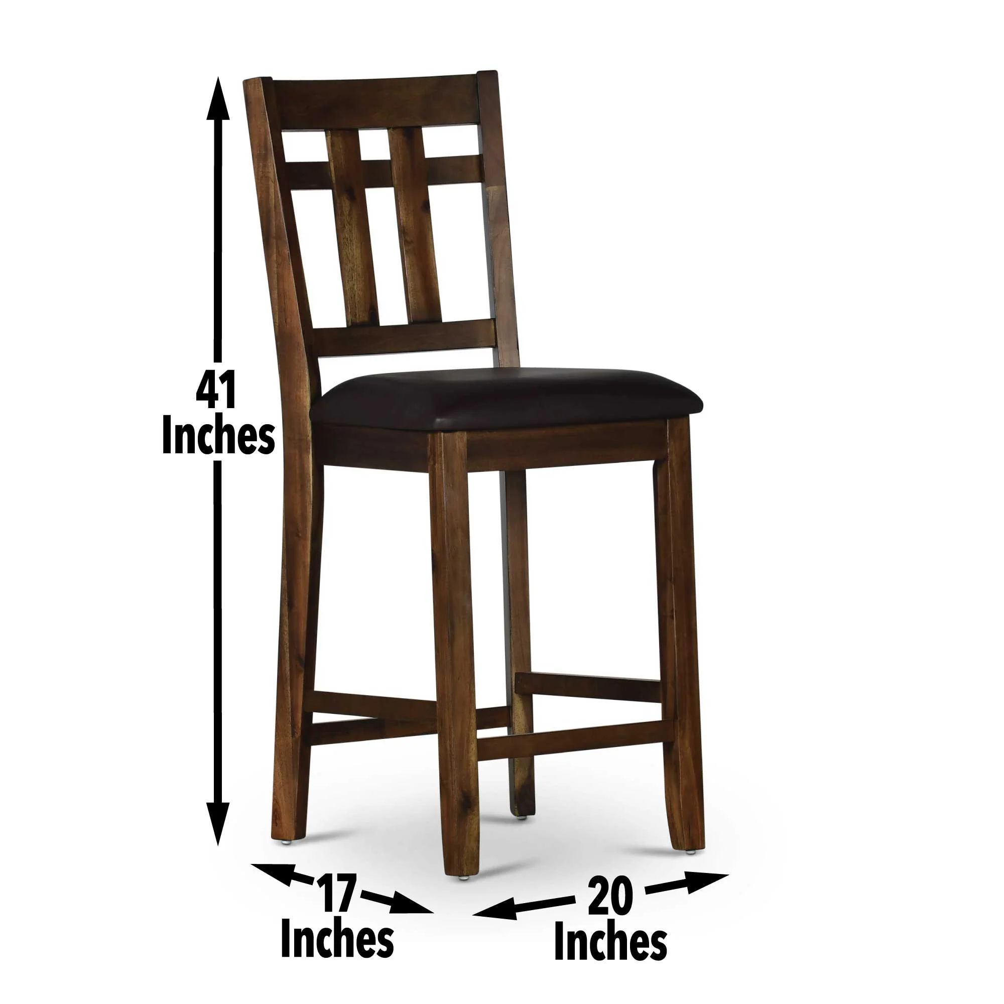 Saranac - Counter Chair - Dark Brown - Image 4