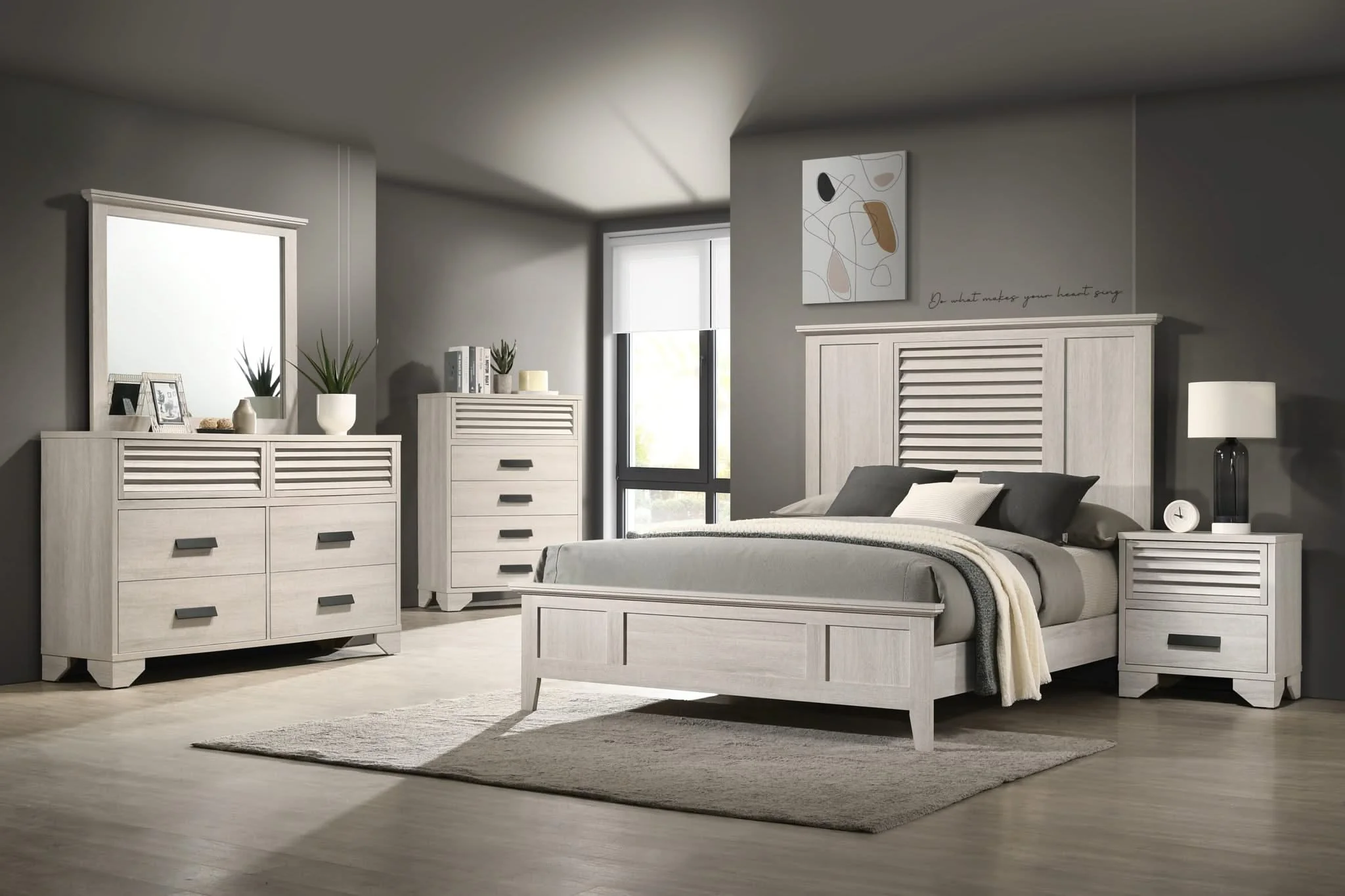 Sarter - King Bed - White - Image 2