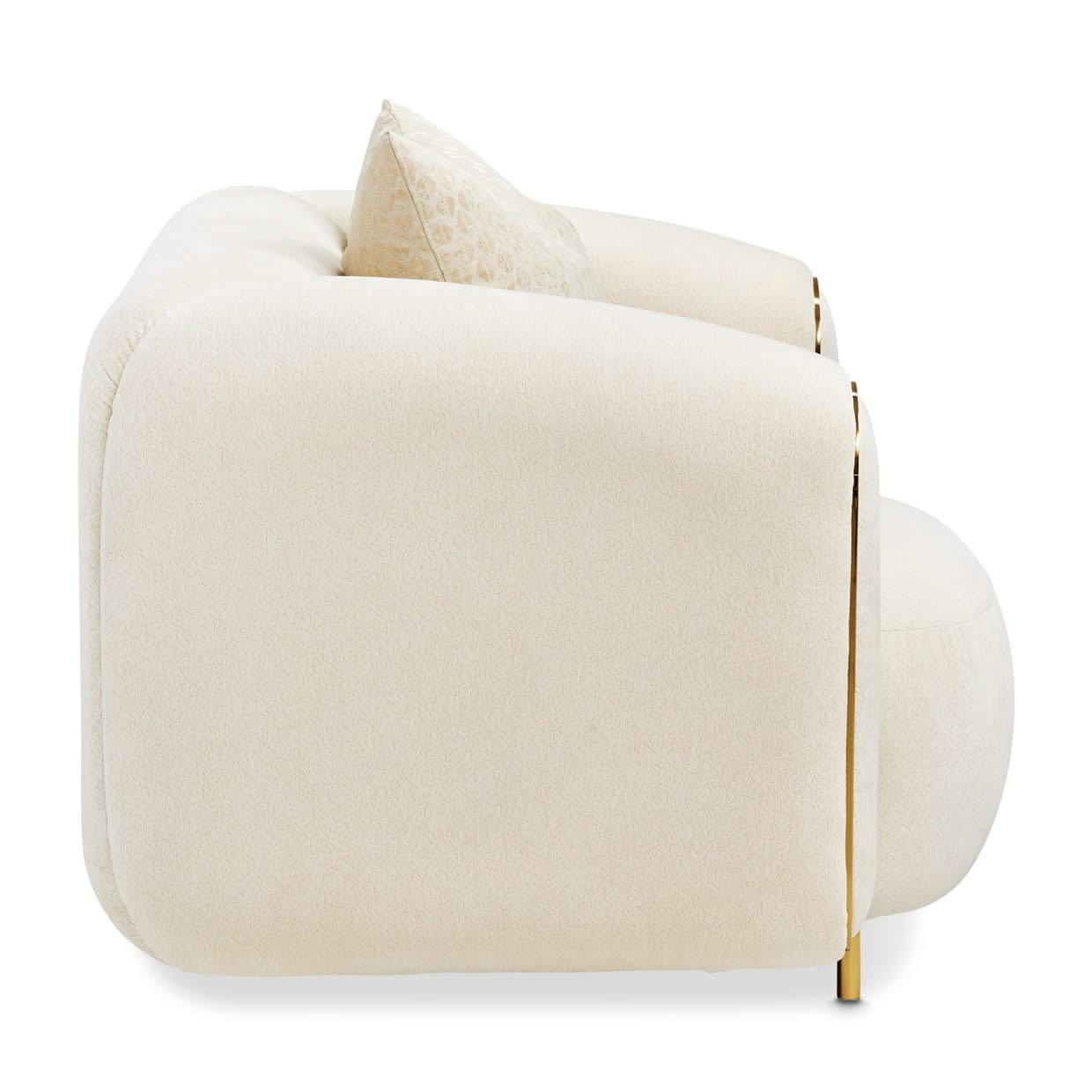 Sassani - Accent Chair - Crepe / Gold - Image 3
